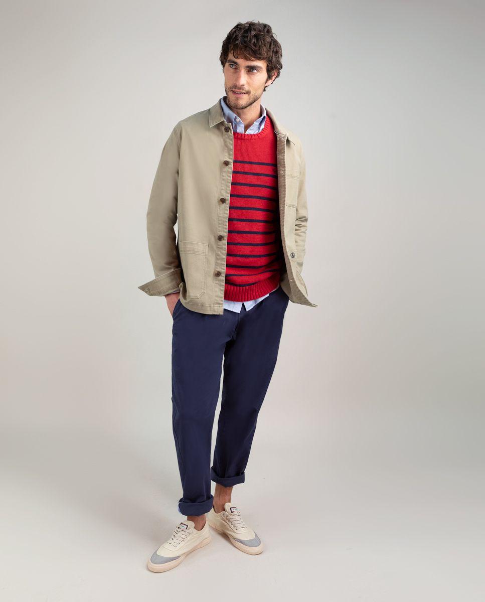 Sobrecamisa Algodón Garment Dyed Kaki HOMBRE PV 25-0