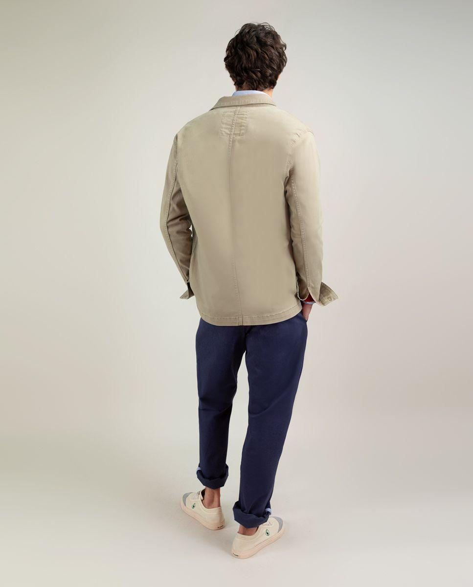 Sobrecamisa Algodón Garment Dyed Kaki HOMBRE PV 25-2