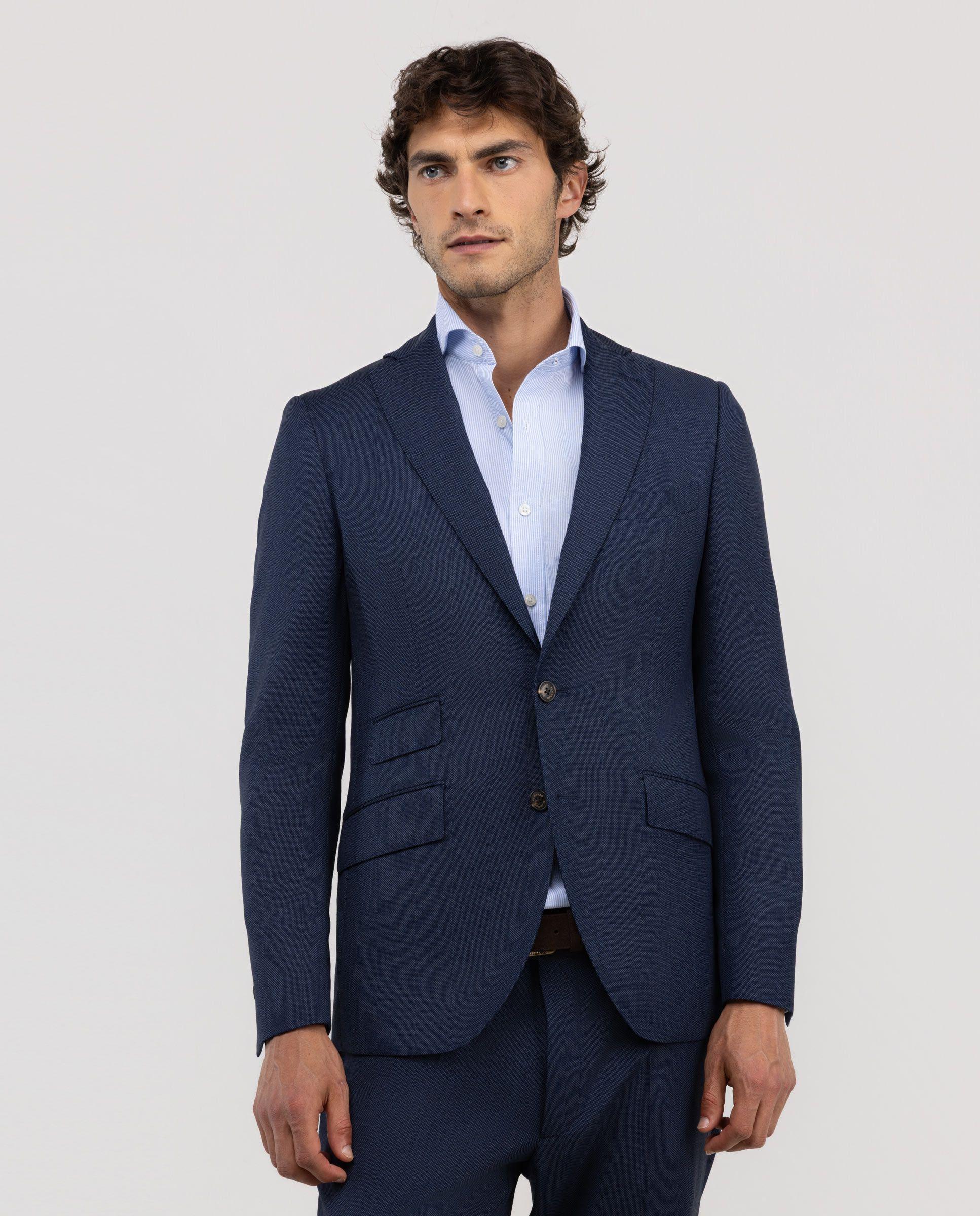 Americana Coordinada Ojo de Perdiz Marino HOMBRE OI 25-2