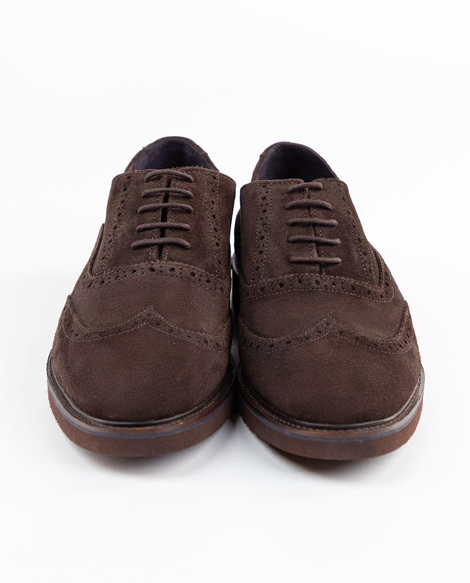 Zapato Oxford Ante Marrón El Ganso