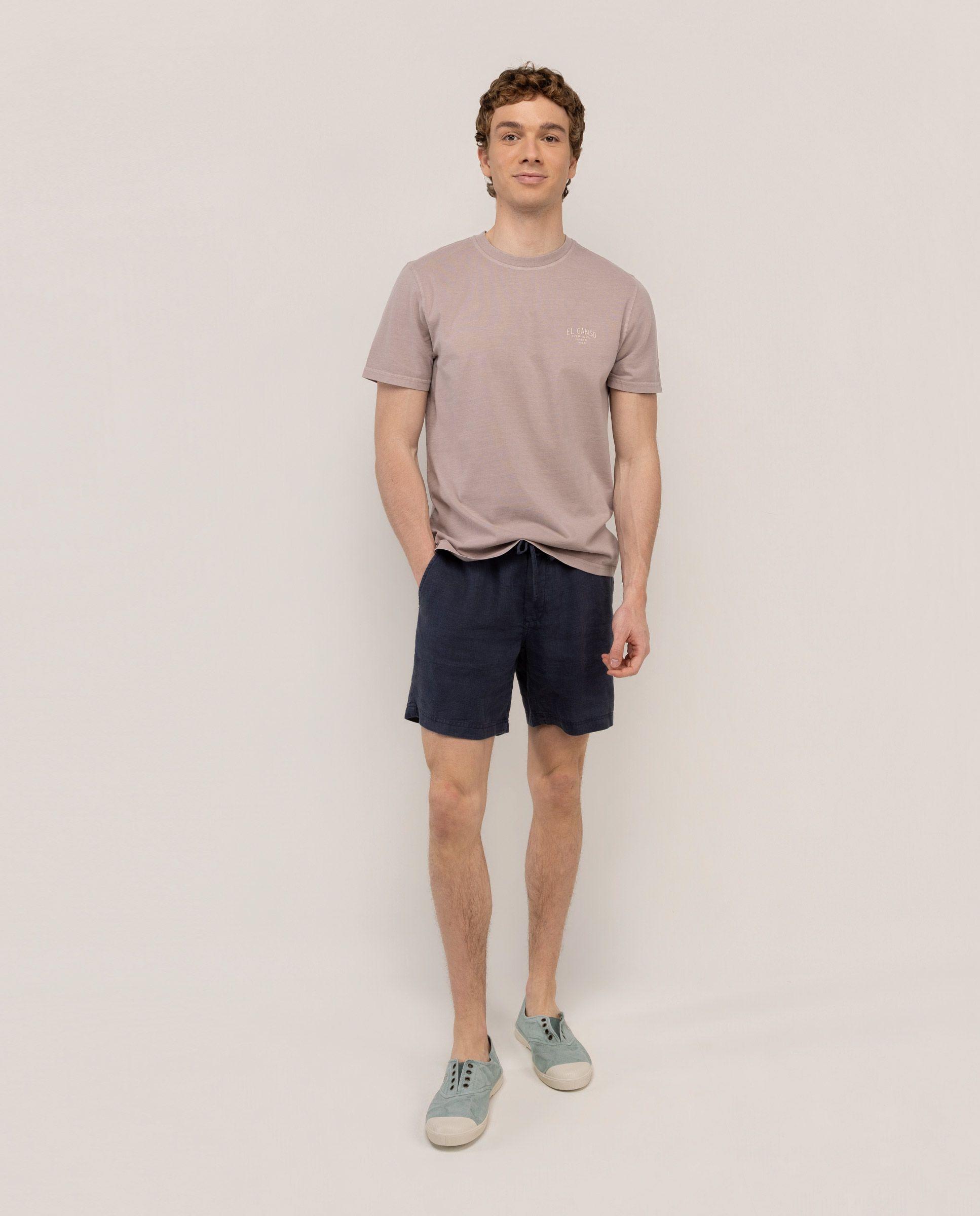 Camiseta Tinte Mineral Malva HOMBRE PV 26-1