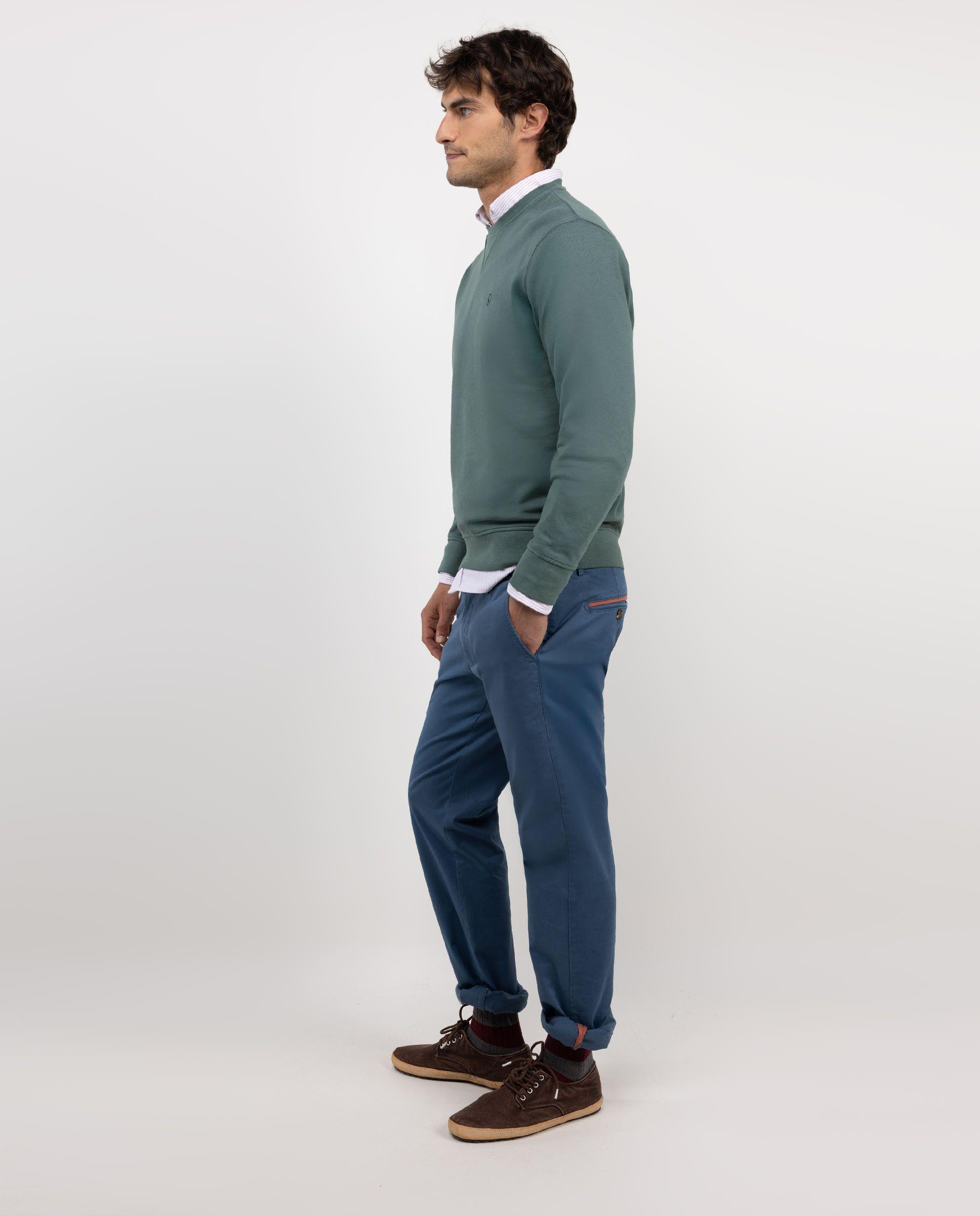Pantalón Chino Azul Slim Fit HOMBRE OI 25-2