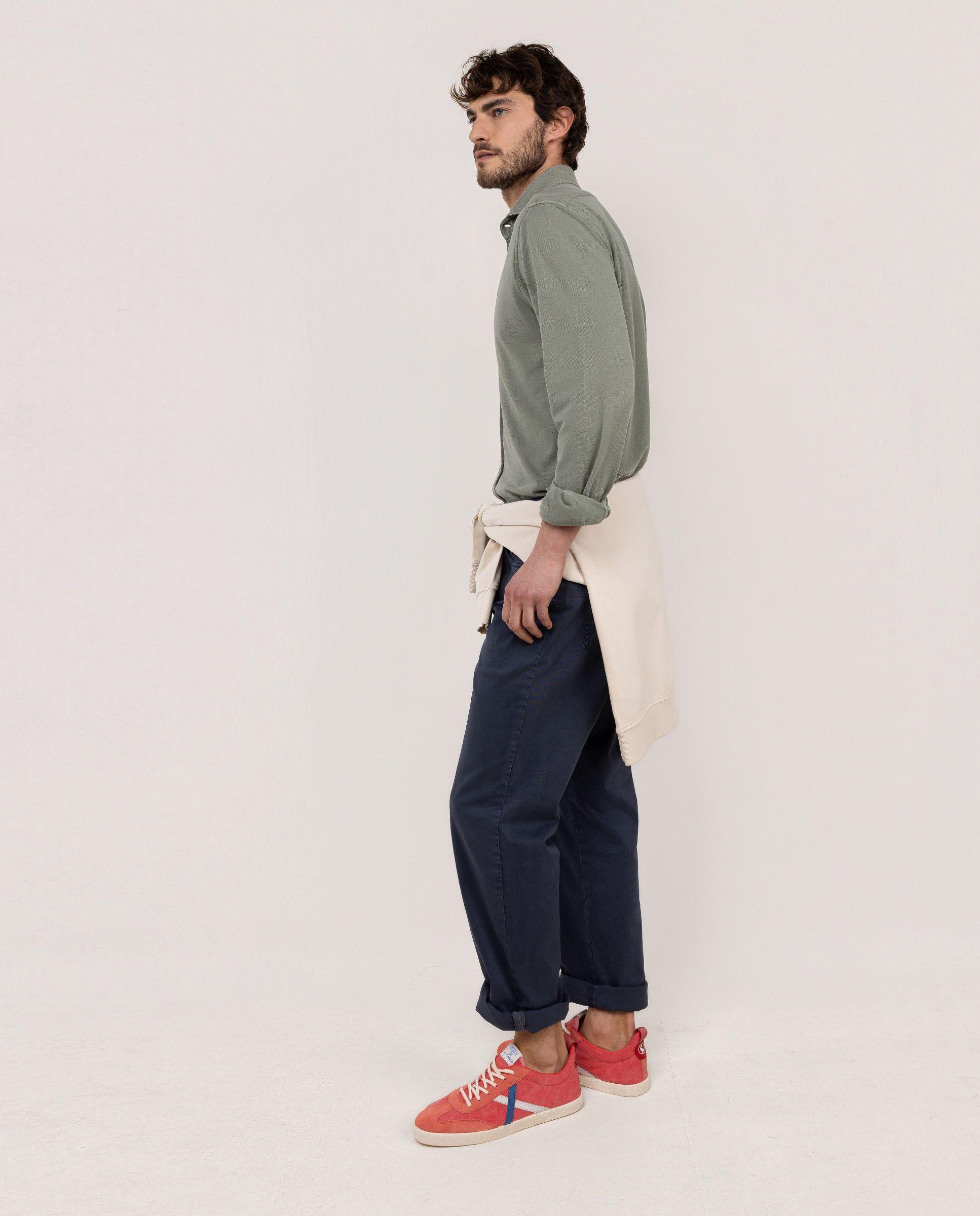 Camisa Piqué Verde HOMBRE PV 26-2