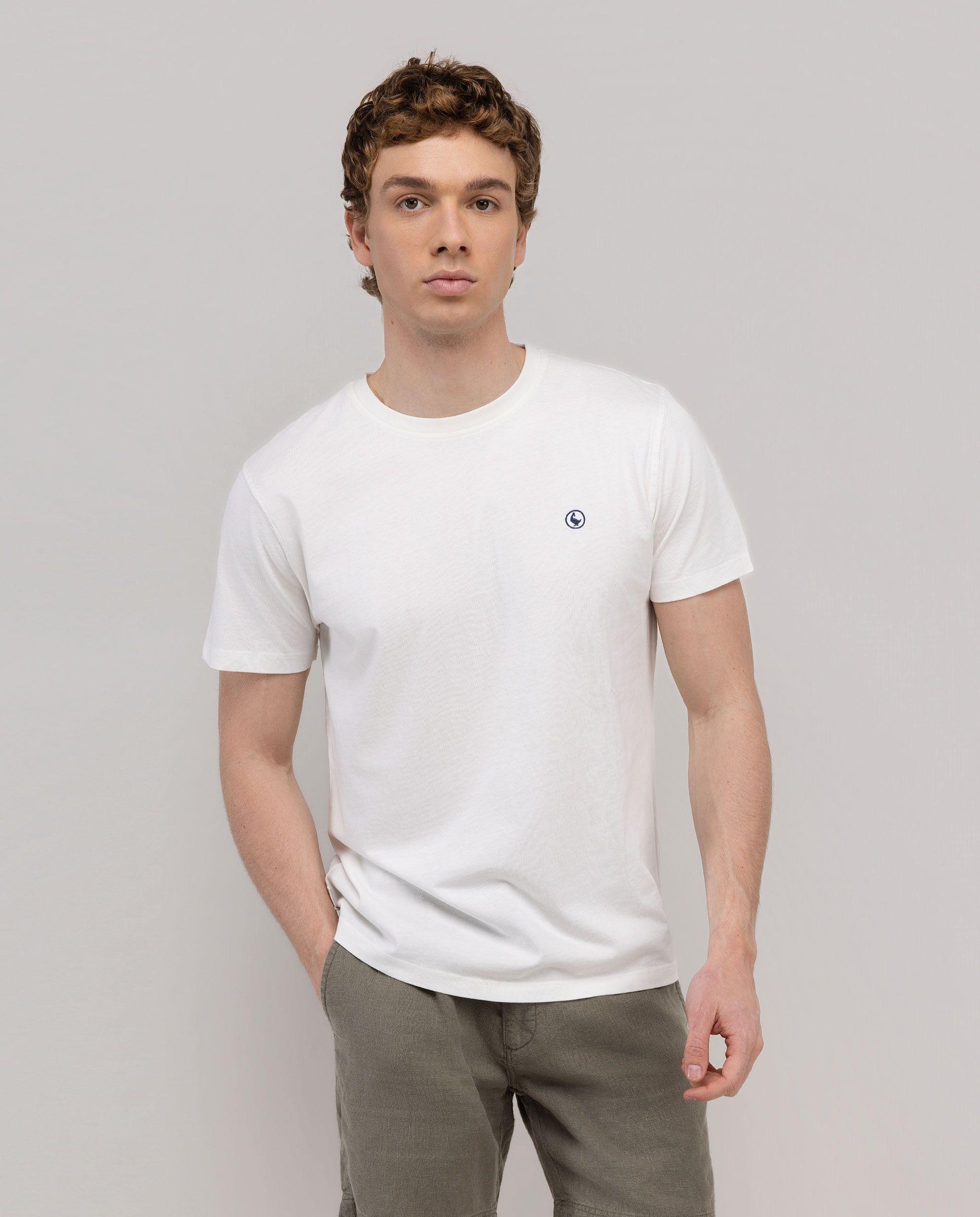 Camiseta Básica Garment Dyed Blanco HOMBRE PV 26-2