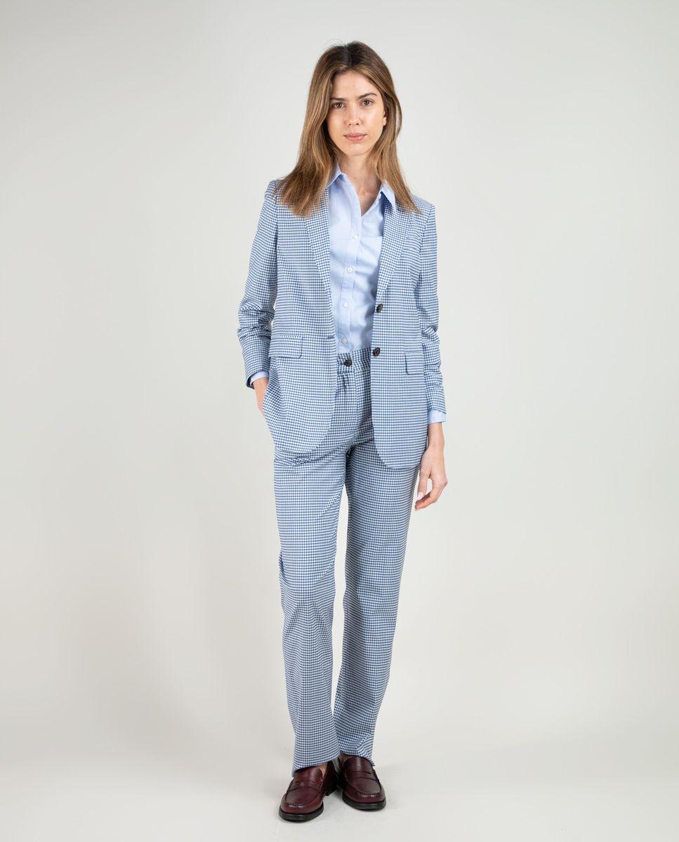 Americana Coordinada Cuadro Vichy Azul MUJER PV 25-1