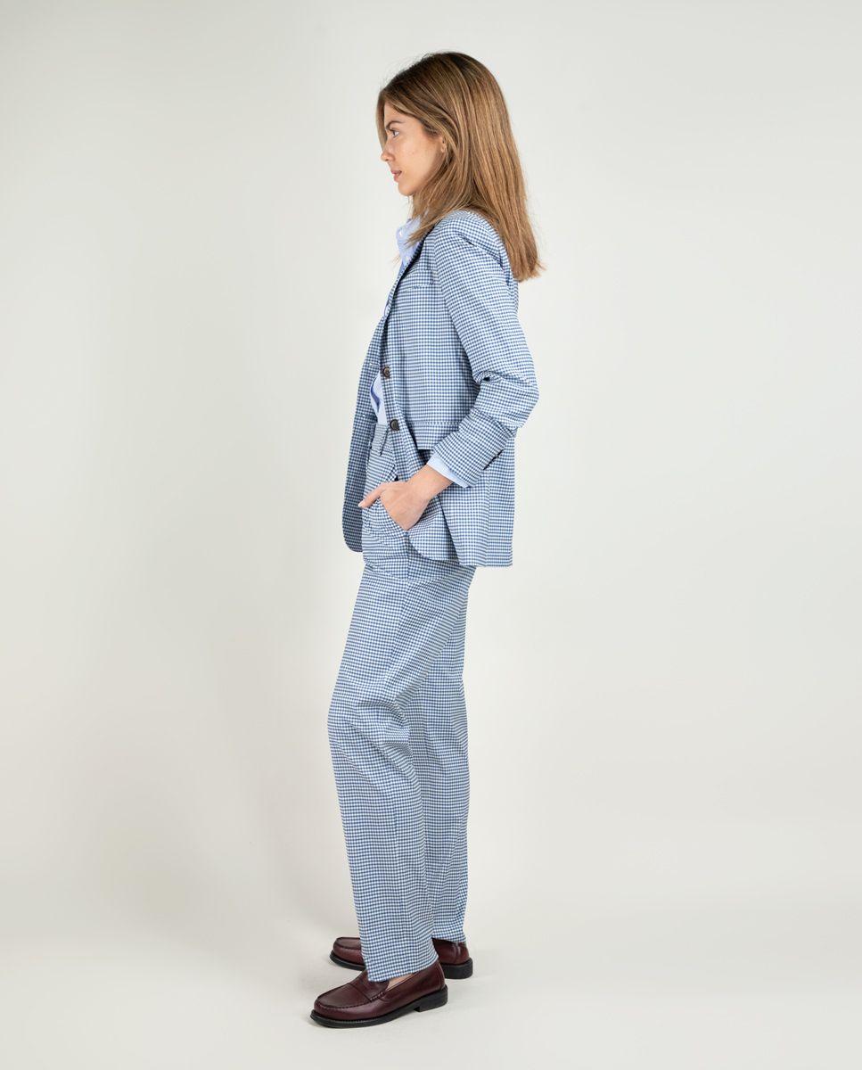 Americana Coordinada Cuadro Vichy Azul MUJER PV 25-2