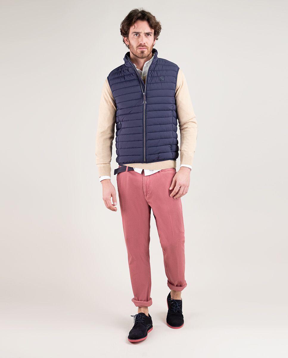 Chaleco Acolchado Básico Marino HOMBRE PV 25-2