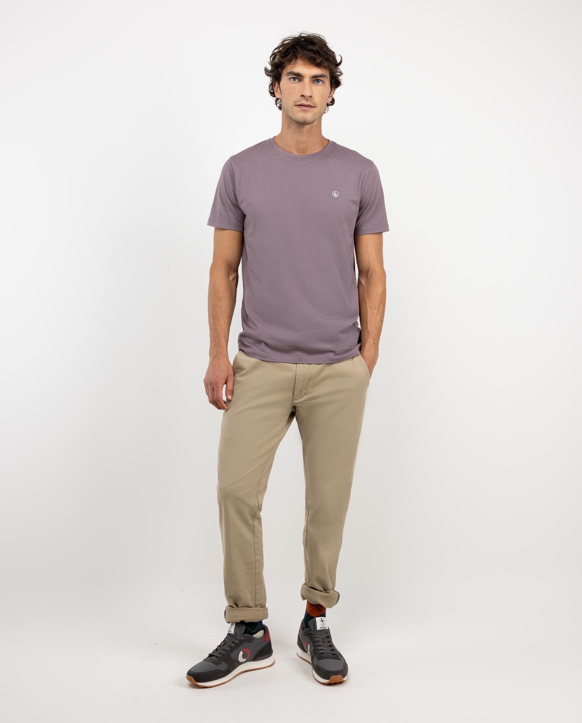 Camiseta Básica Berenjena HOMBRE OI 25-1