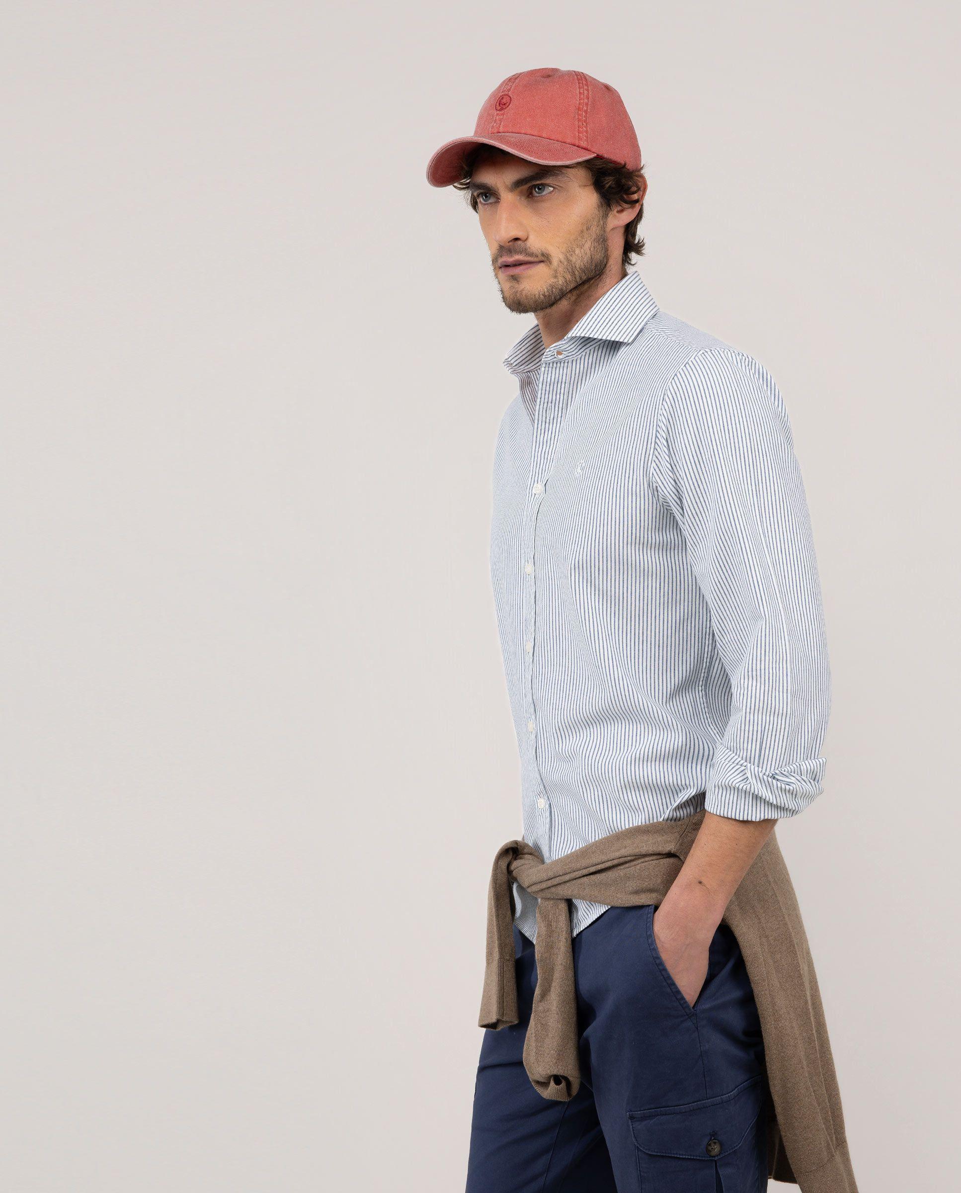 Camisa Denim Raya Bengal Fondo Crudo HOMBRE PV 26-2