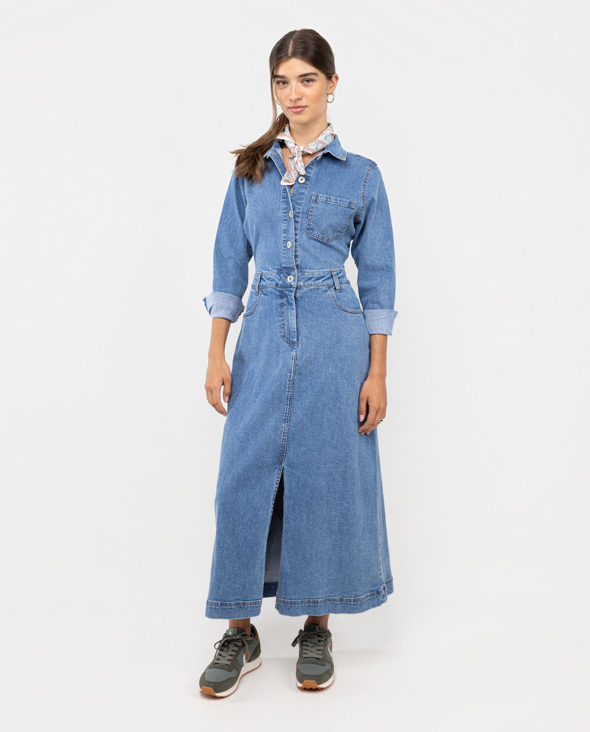 Vestido Denim Largo MUJER OI 25-0