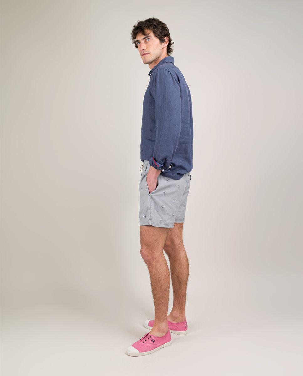 Bañador Estampado Logo Gris HOMBRE PV 25-2