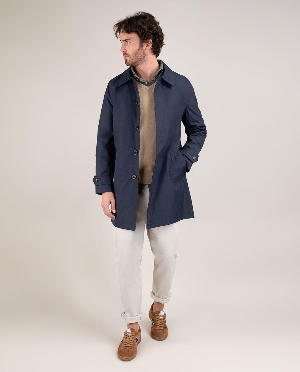 Gabardina Algodón Marino HOMBRE PV 25-2