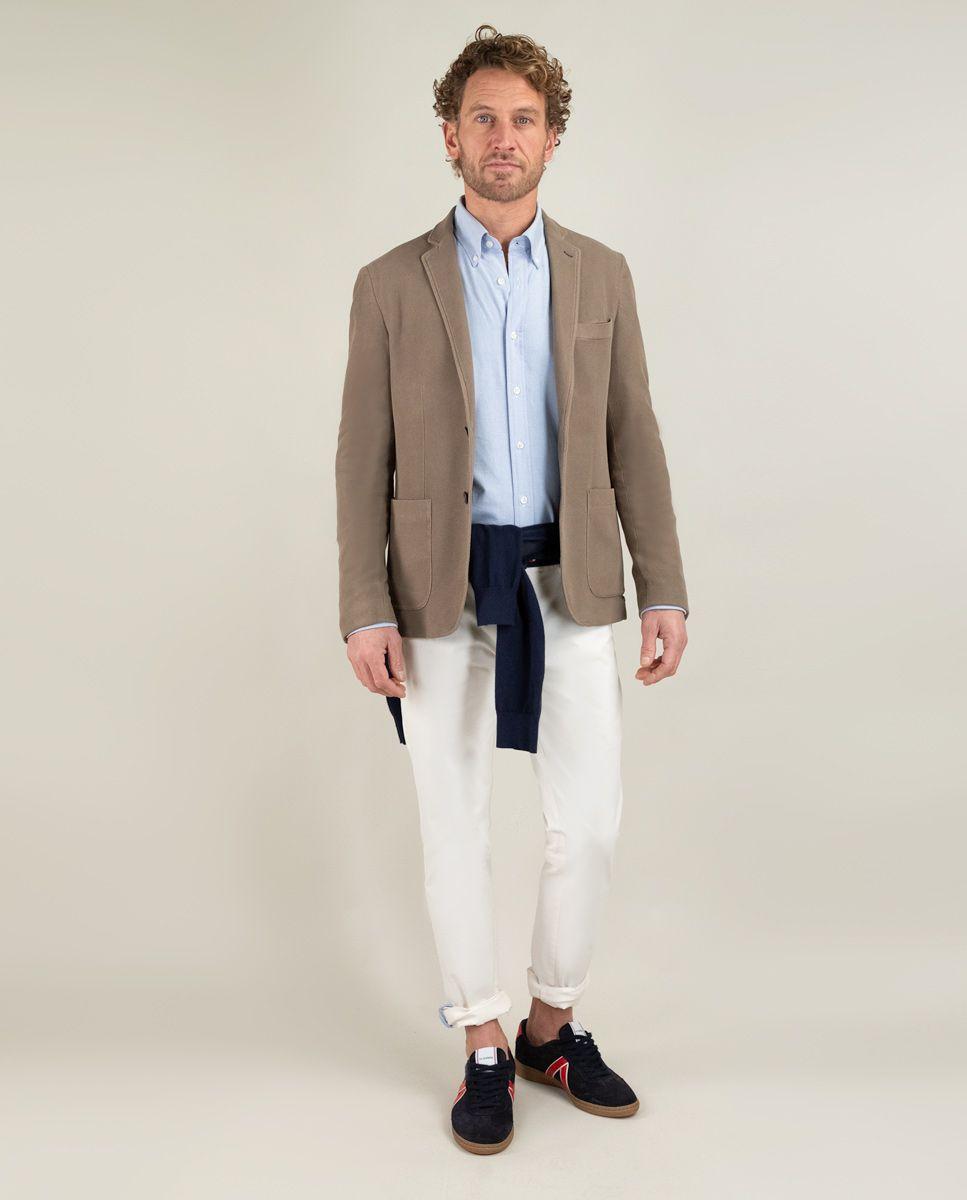 Americana Piqué Garment Dyed Camel PV 25-1