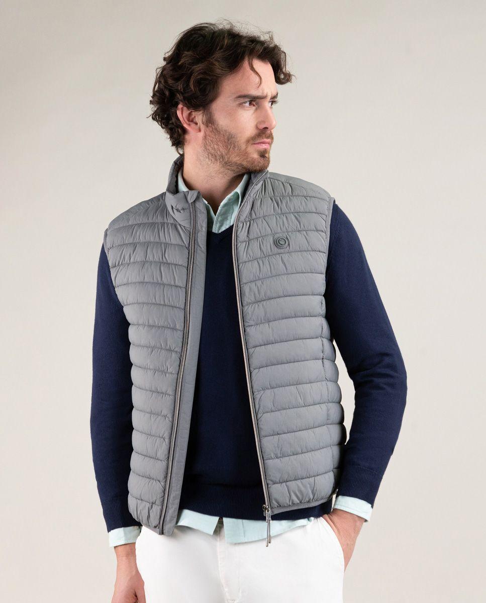 Chaleco Acolchado Básico Gris HOMBRE PV 25-0
