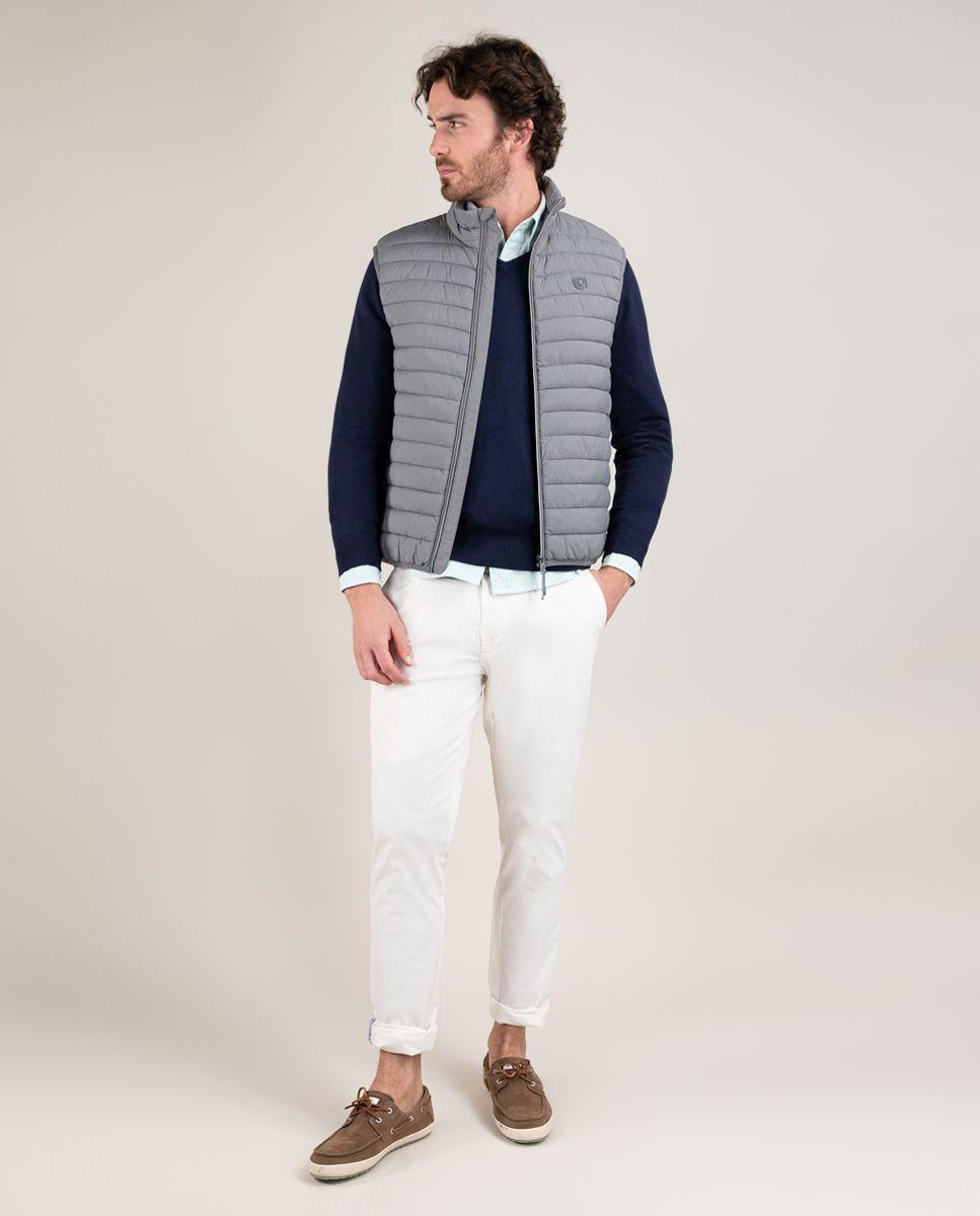 Chaleco Acolchado Básico Gris HOMBRE PV 25-1
