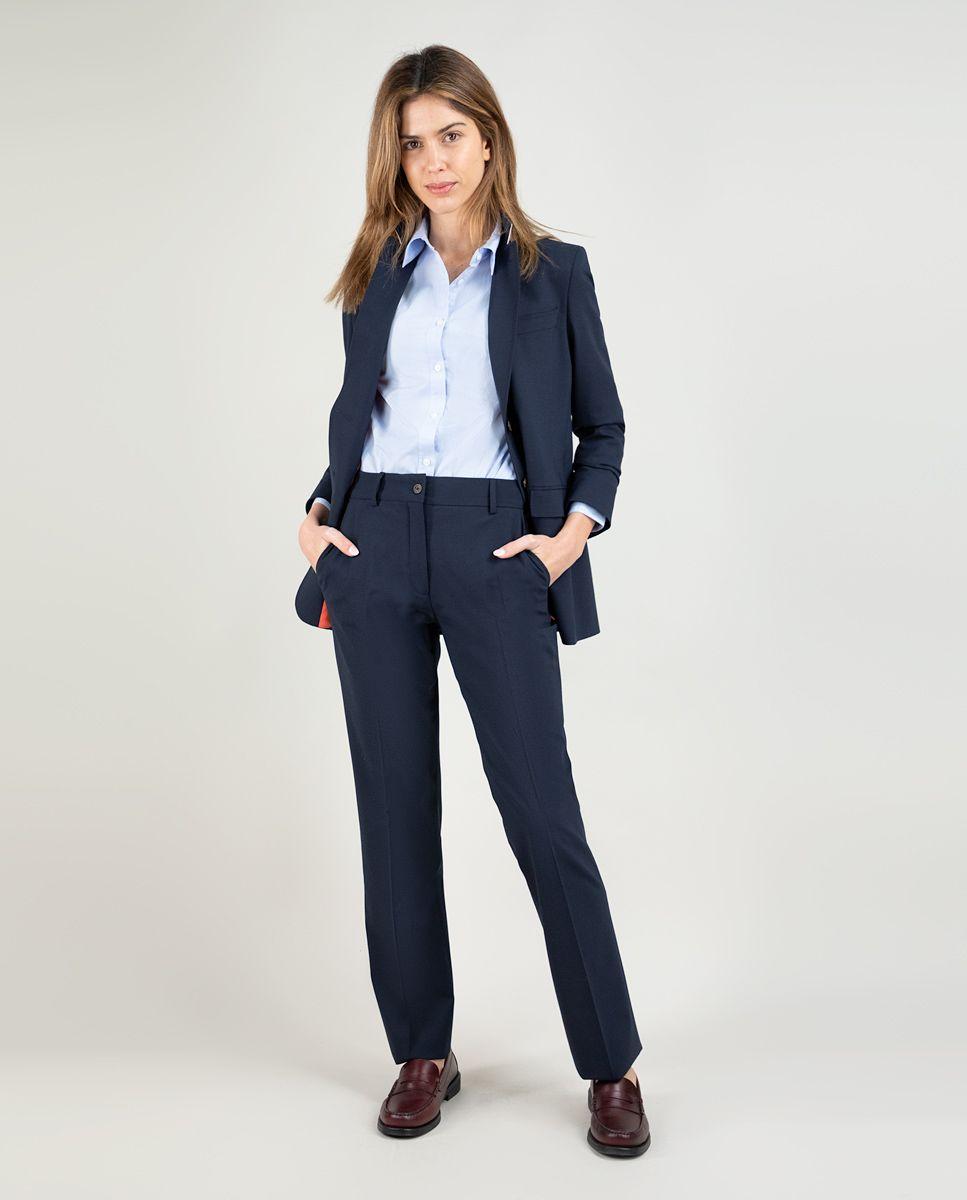 Americana Coordinada Liso Marino MUJER PV 25-2