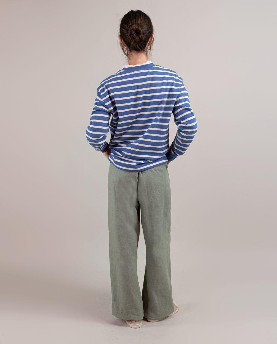 Sudadera Marinera Azul Raya Cruda MUJER PV 25-2