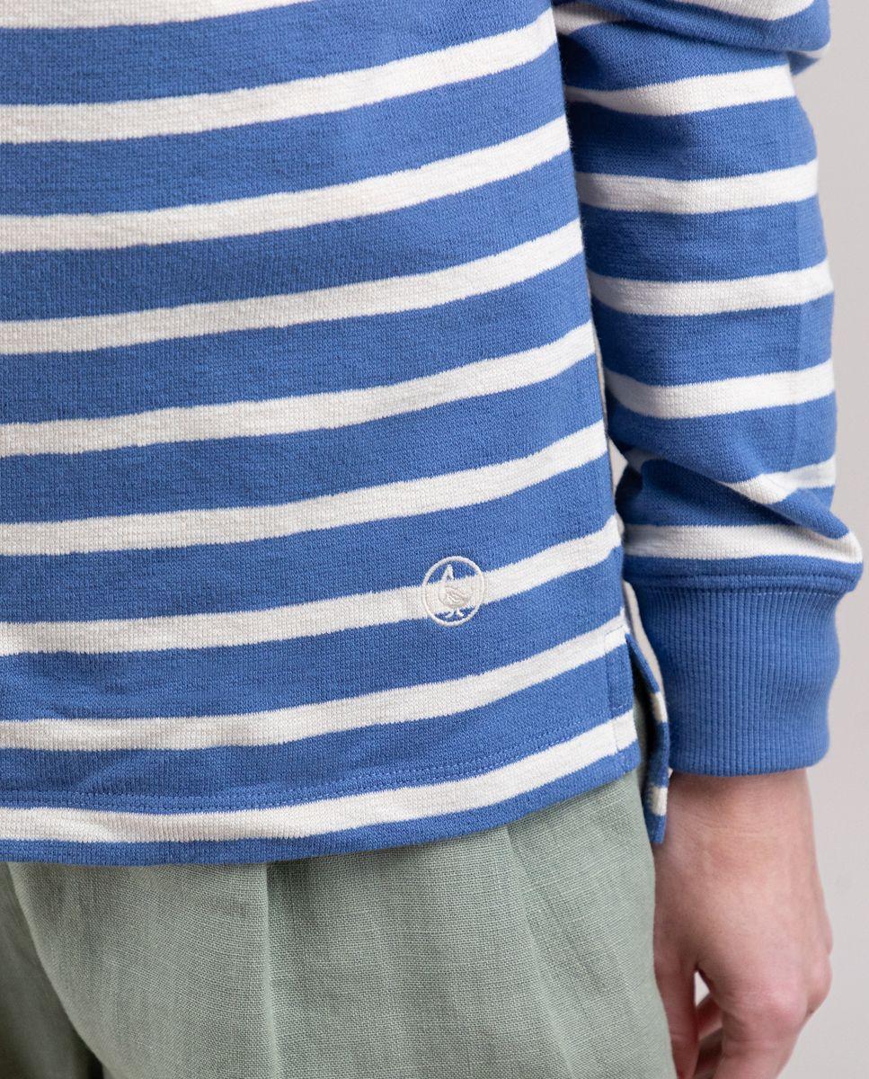 Sudadera Marinera Azul Raya Cruda MUJER PV 25-4