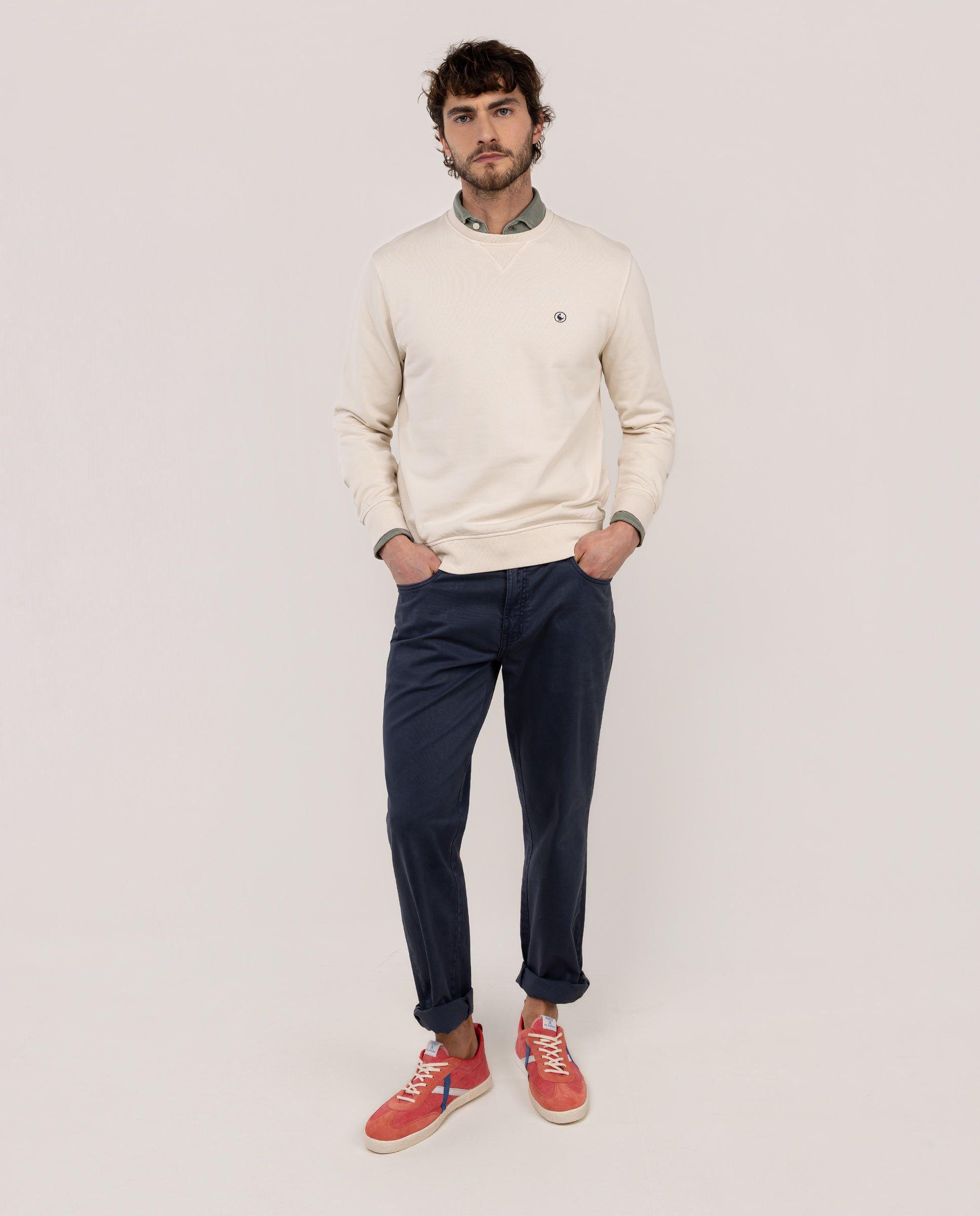 Sudadera Cuello Caja Crudo HOMBRE PV 26-0