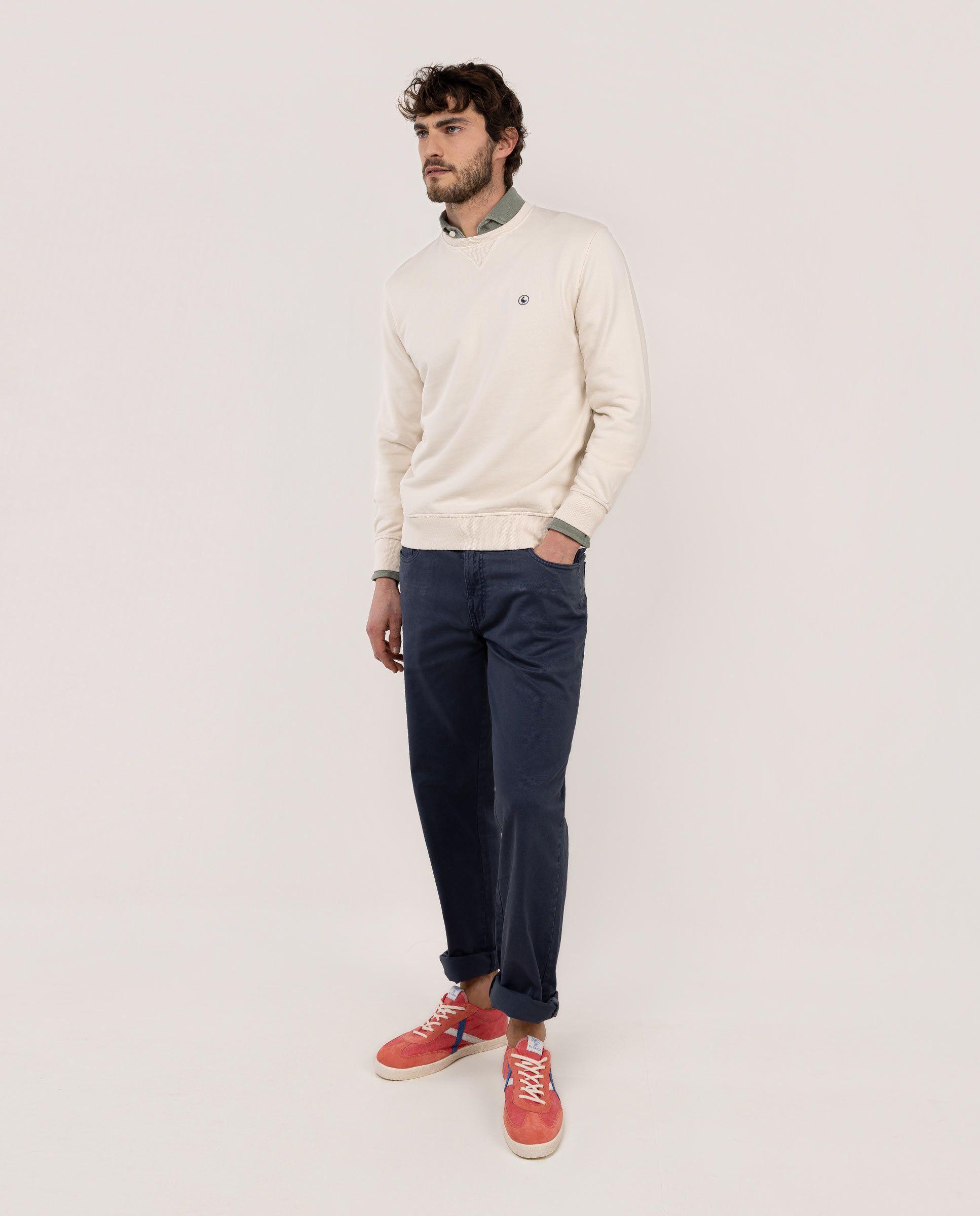 Sudadera Cuello Caja Crudo HOMBRE PV 26-2