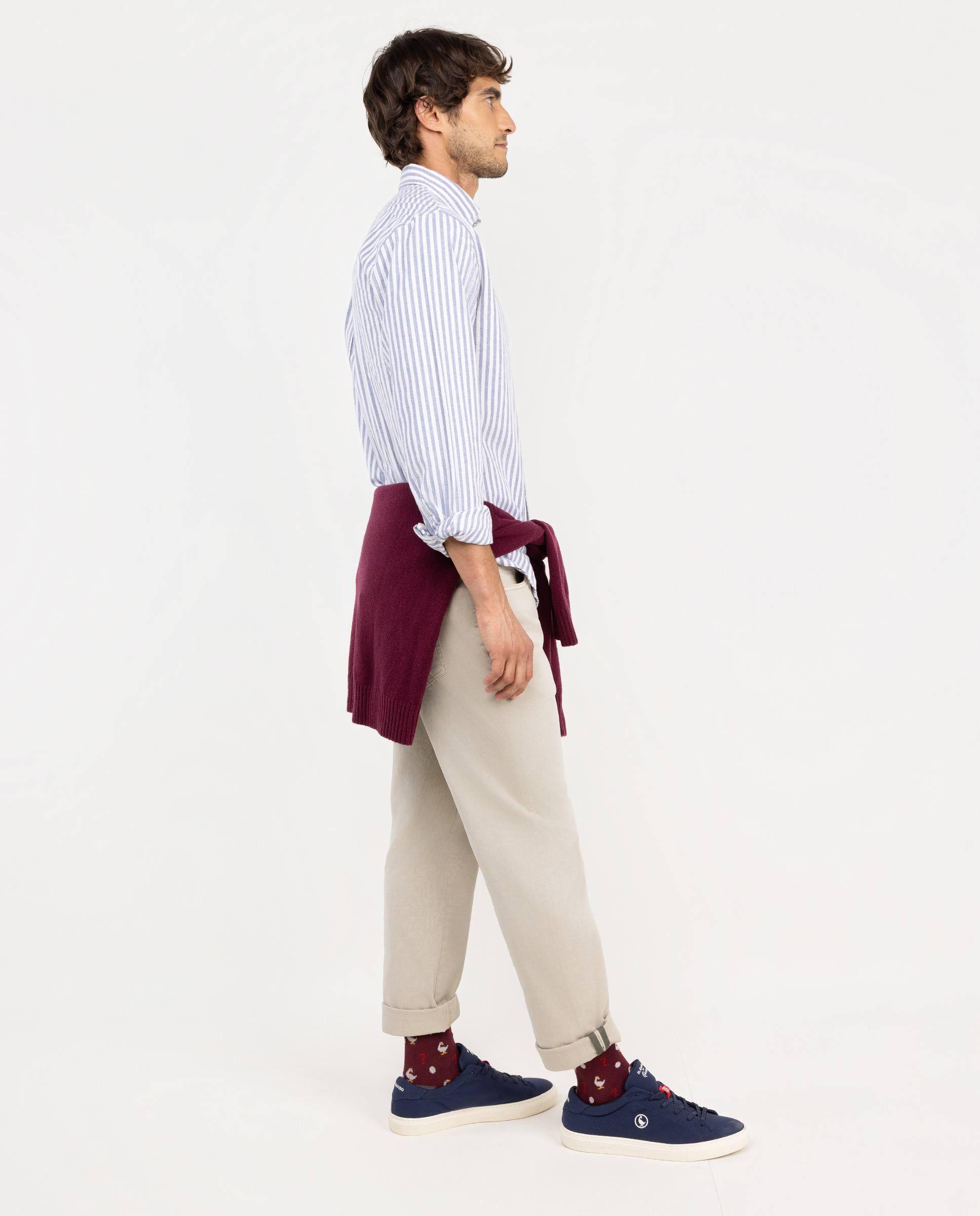 Camisa Franela Crudo Raya Kodak Marino HOMBRE OI 25-2