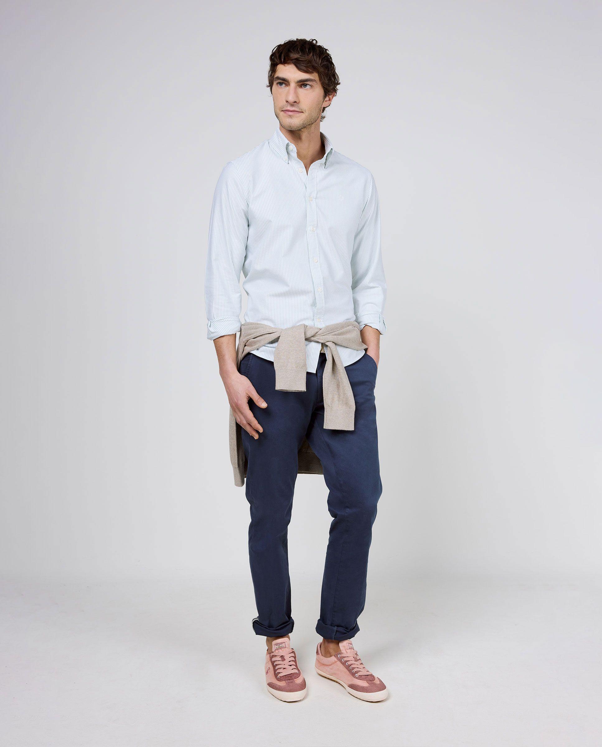 Camisa Oxford Yale Verde HOMBRE PV 26-1