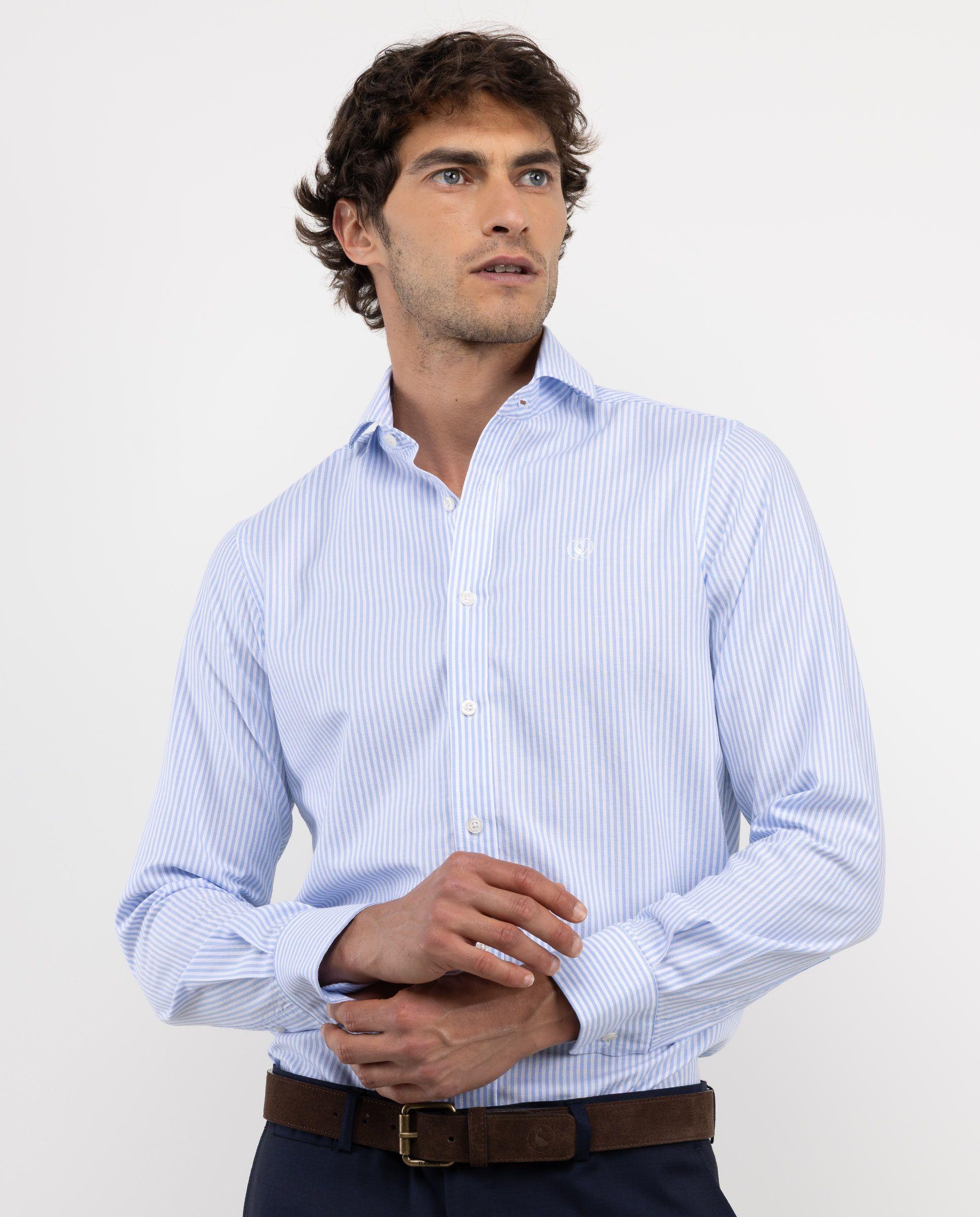 Camisa Pinpoint Vestir Kodak Celeste HOMBRE OI 25-0