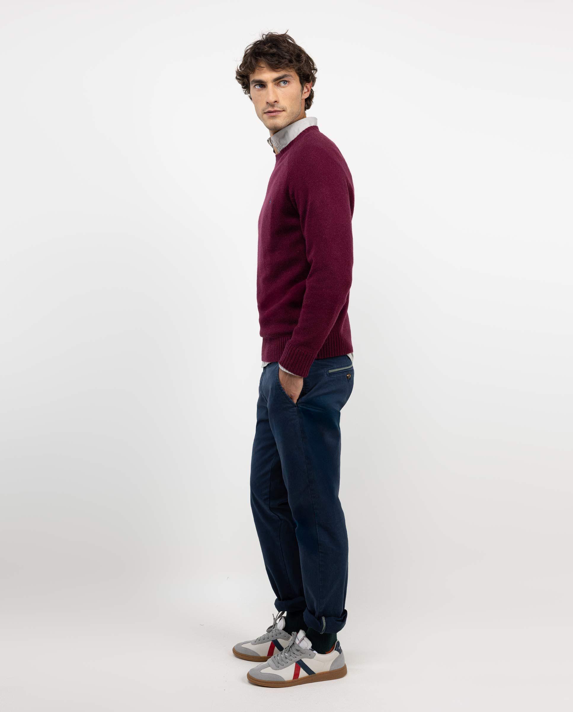 Pantalón Chino Marino Slim Fit HOMBRE OI 25-2