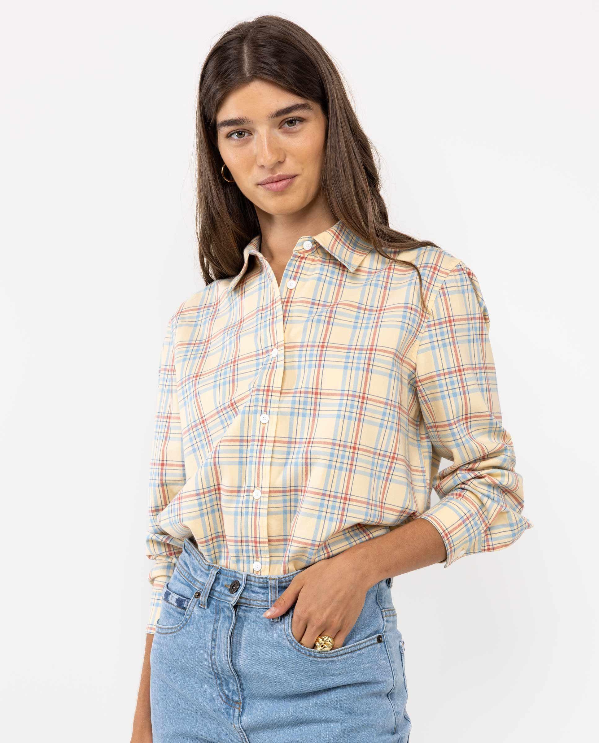 Camisa Cuadros Amarilla MUJER OI 25-2