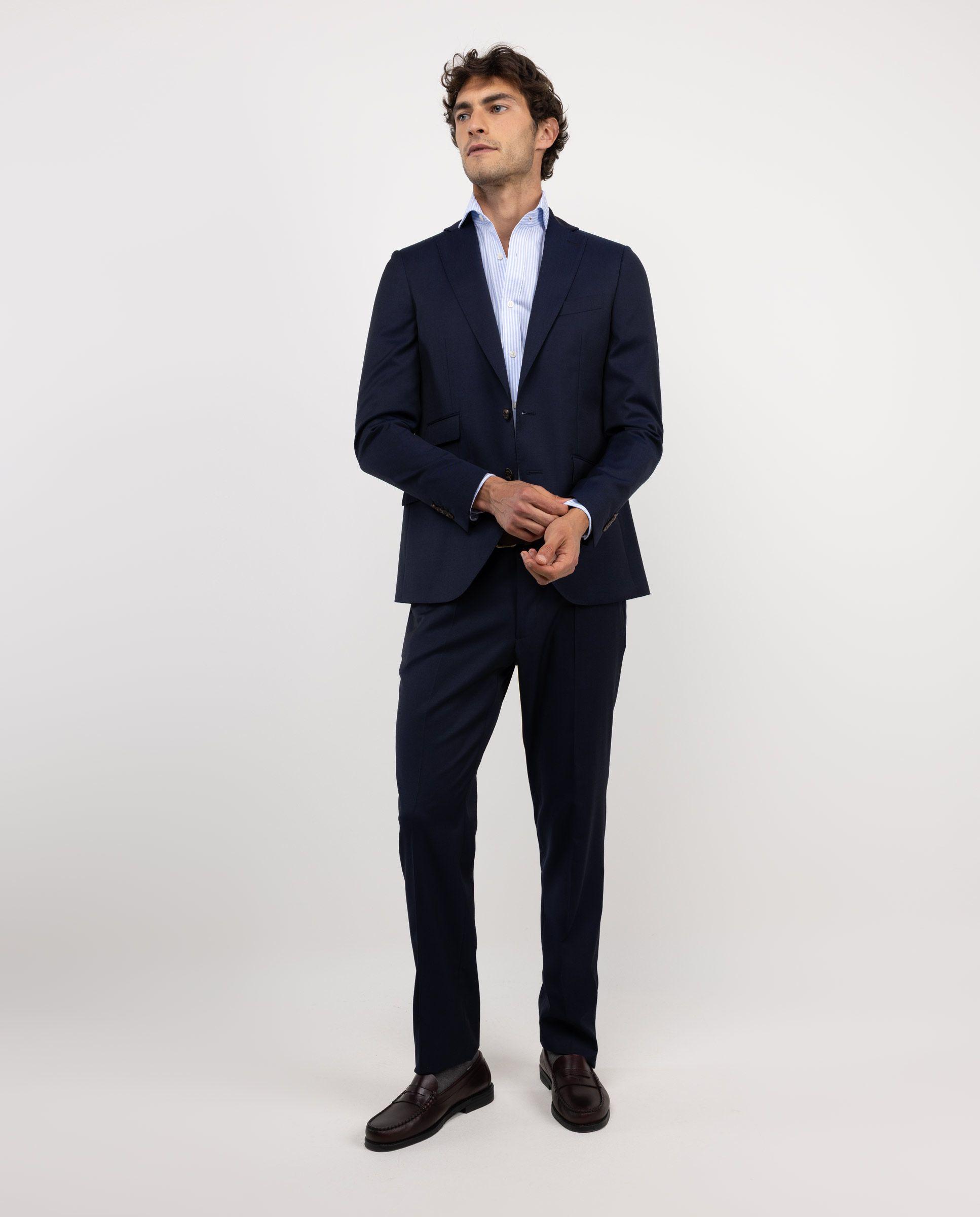 Americana Coordinada Liso Lavable Marino HOMBRE OI 25-0