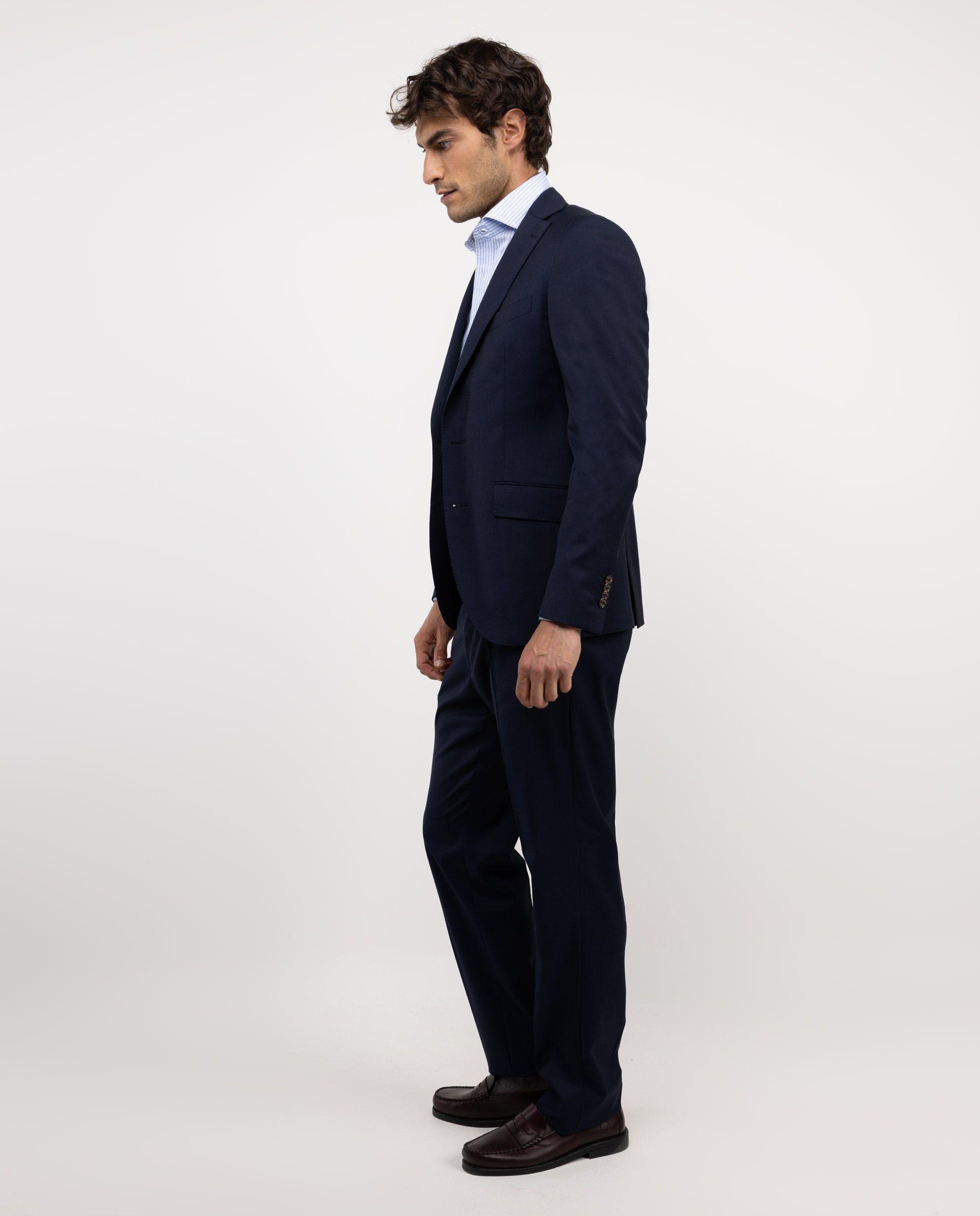 Americana Coordinada Liso Lavable Marino HOMBRE OI 25-2