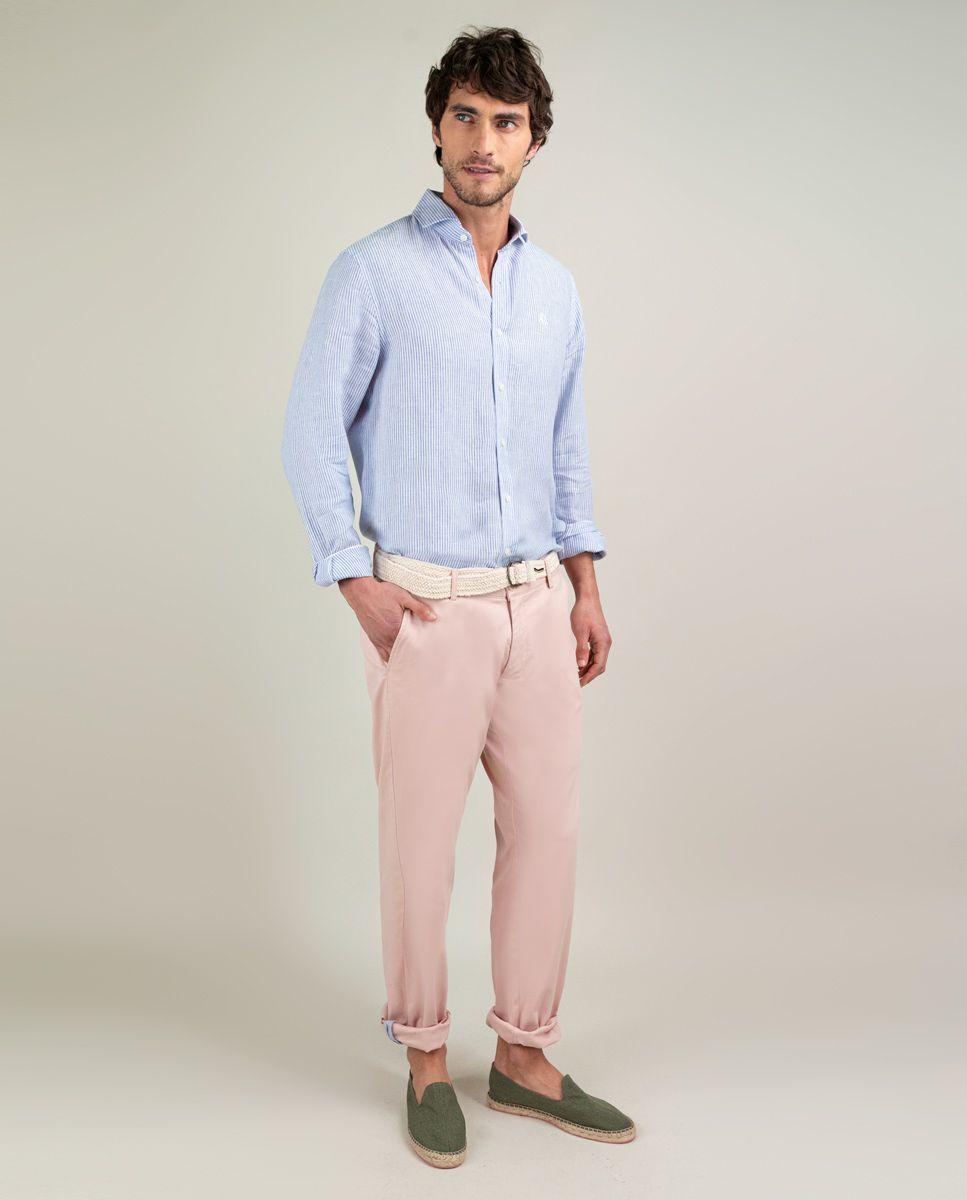 Pantalón Chino Verano Rosa HOMBRE PV 25-1