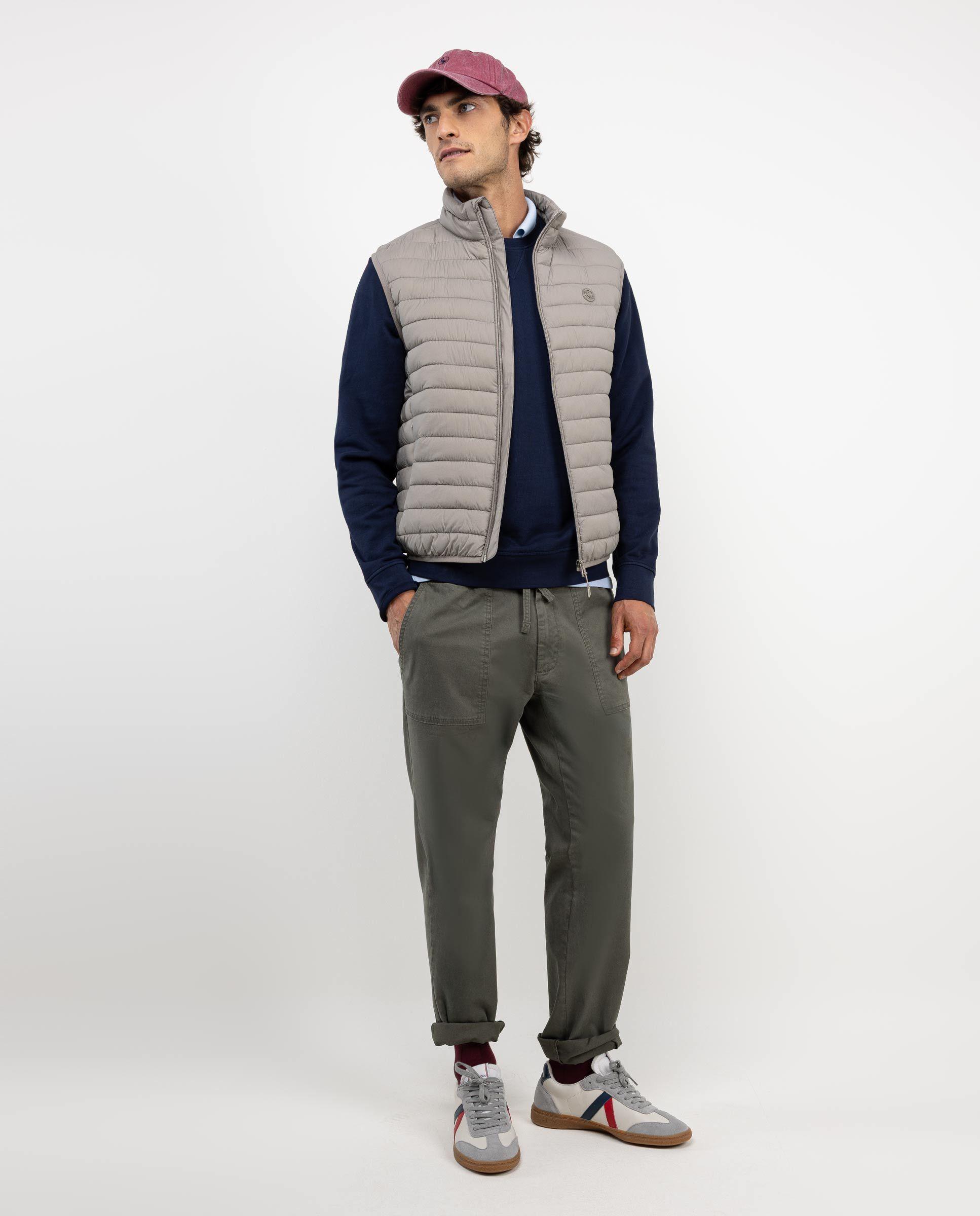 Chaleco Acolchado Básico Beige HOMBRE OI 25-2