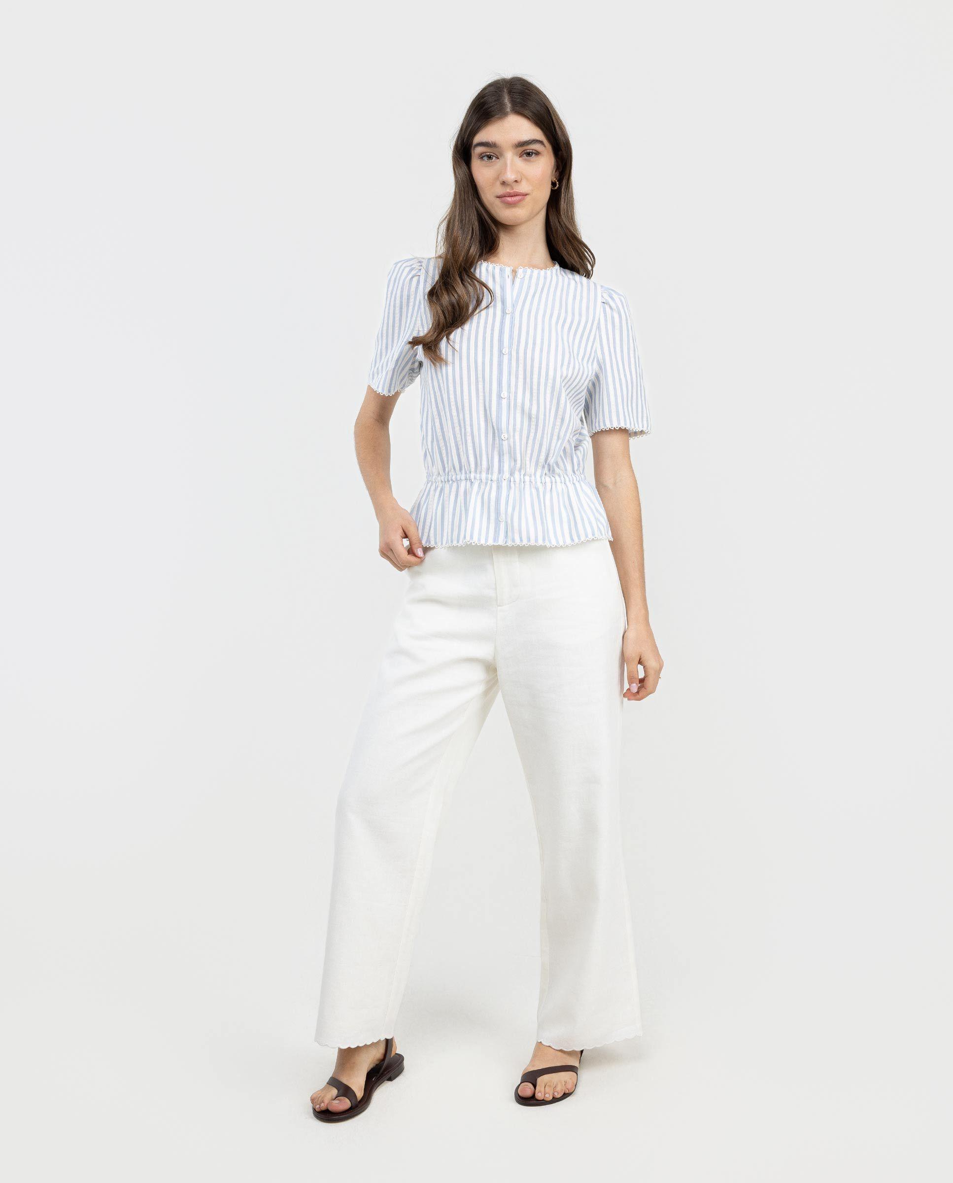 Camisa Nala Rayas Azul MUJER PV 26-1