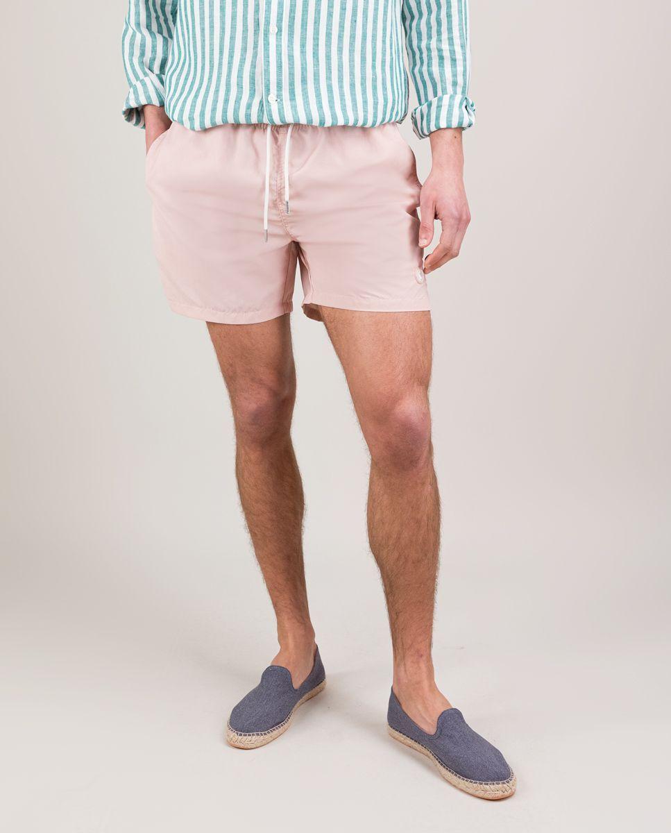 Bañador Liso Garment Dyed Rosa HOMBRE PV 25-0
