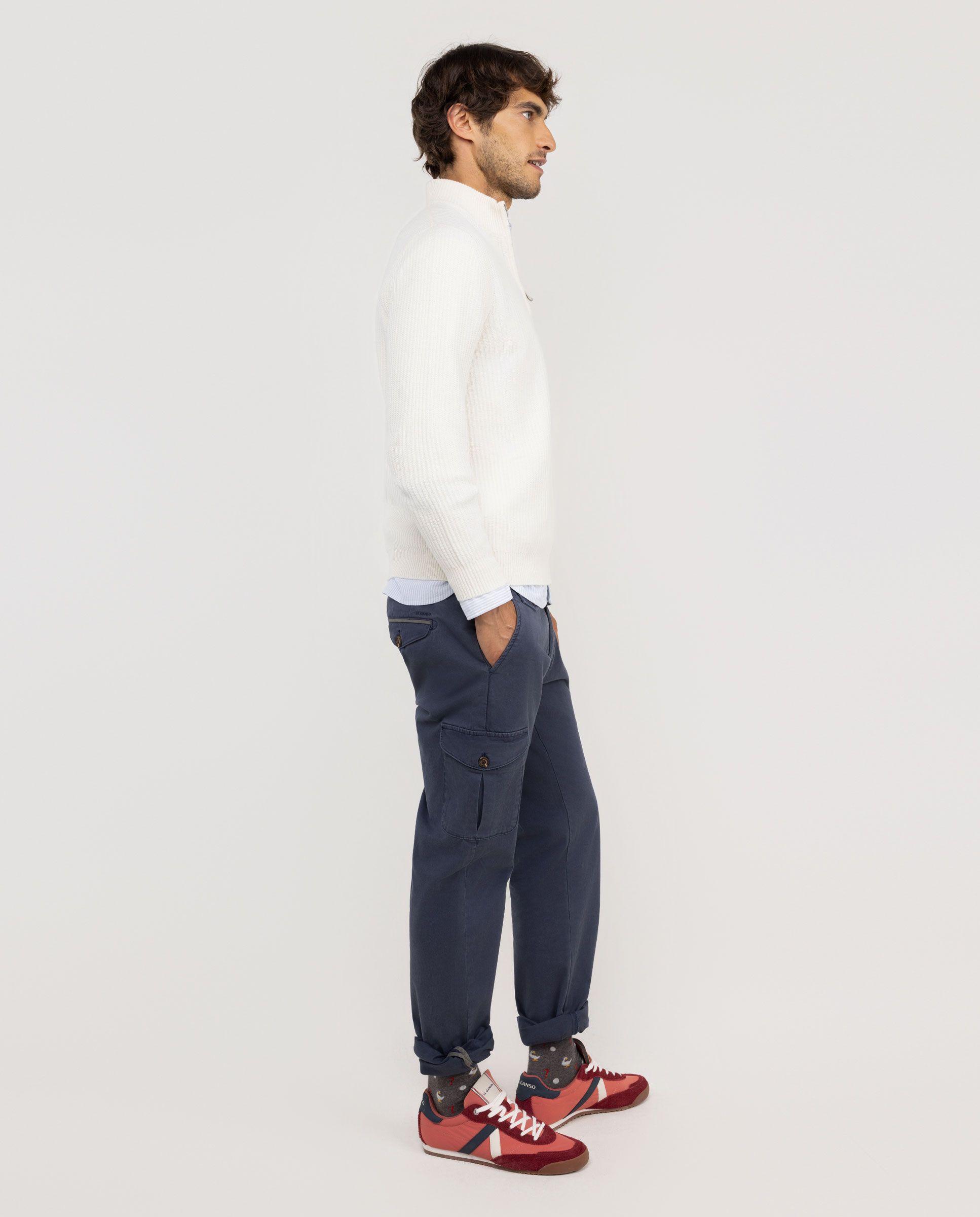 Jersey Cuello Camionero Lana Crudo HOMBRE OI 25-2