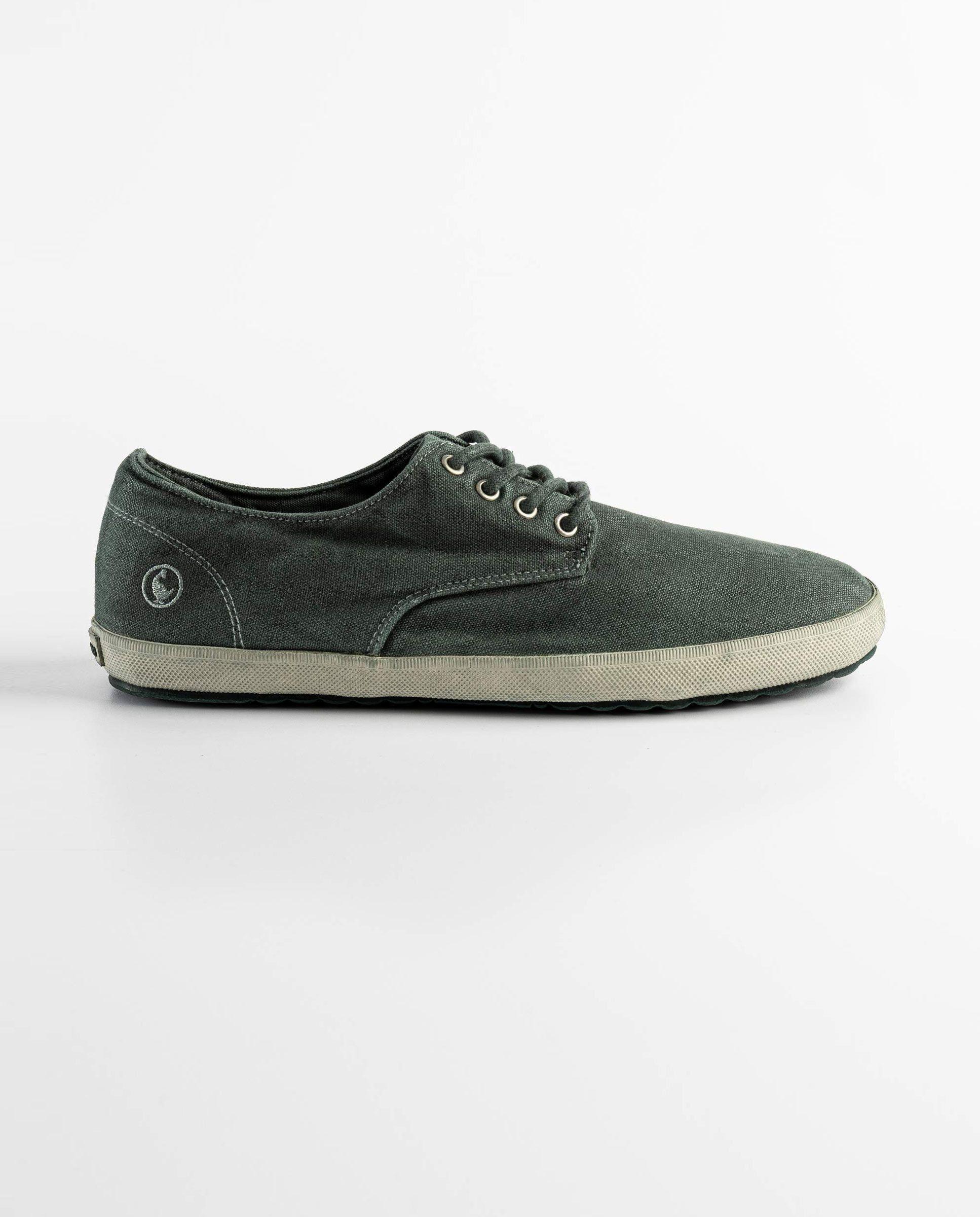 Zapatilla Derby Garment Dyed Canvas Verde HOMBRE OI 25-0