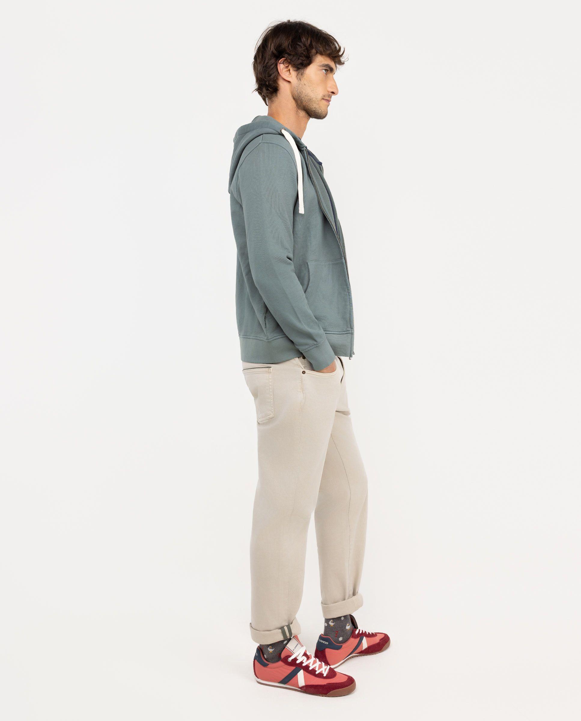 Sudadera Zipper Verde HOMBRE OI 25-2