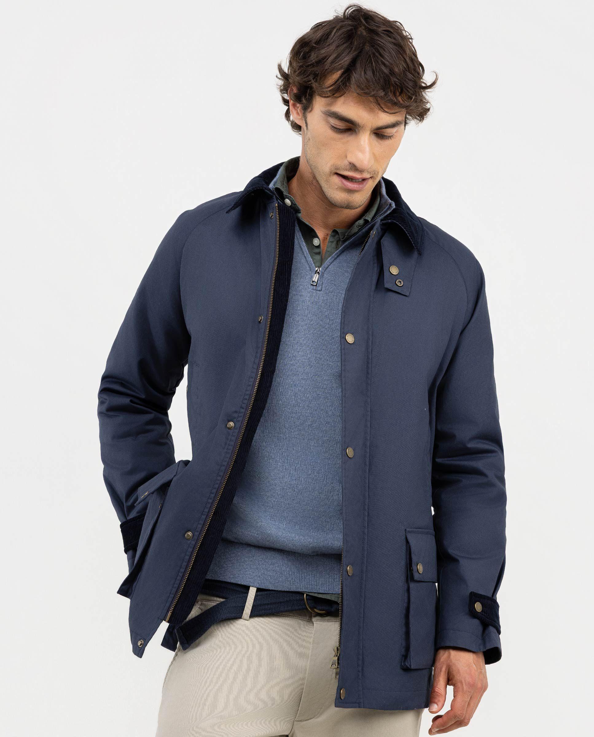 Chaqueta de Cuello Pana Marino HOMBRE OI 25-2