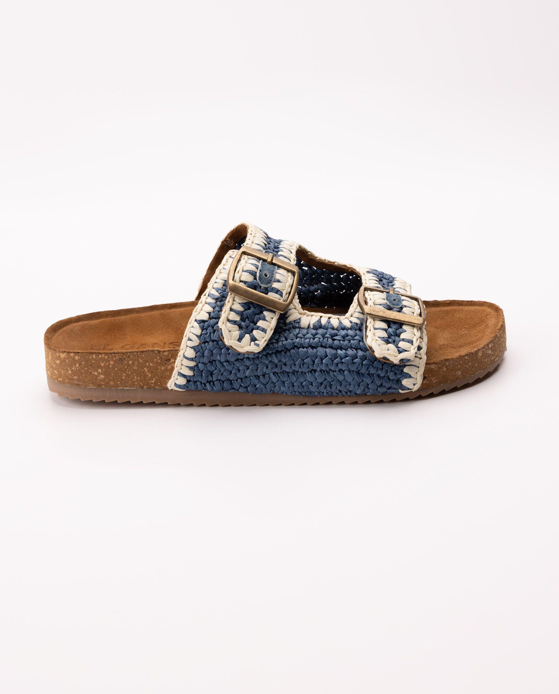 Sandalia Hebillas Azul MUJER PV 25-0