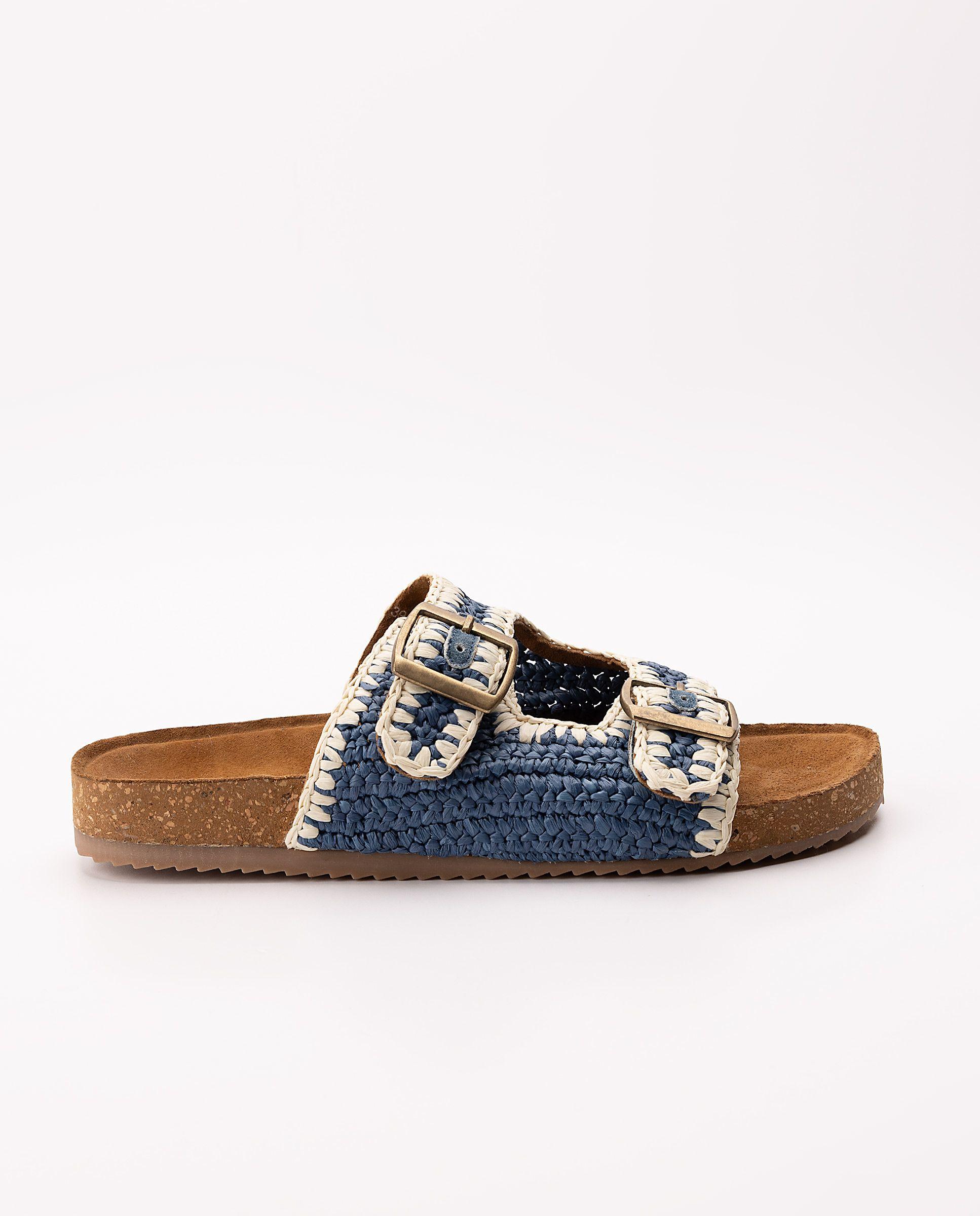 Sandalia Hebillas Azul MUJER PV 25-1