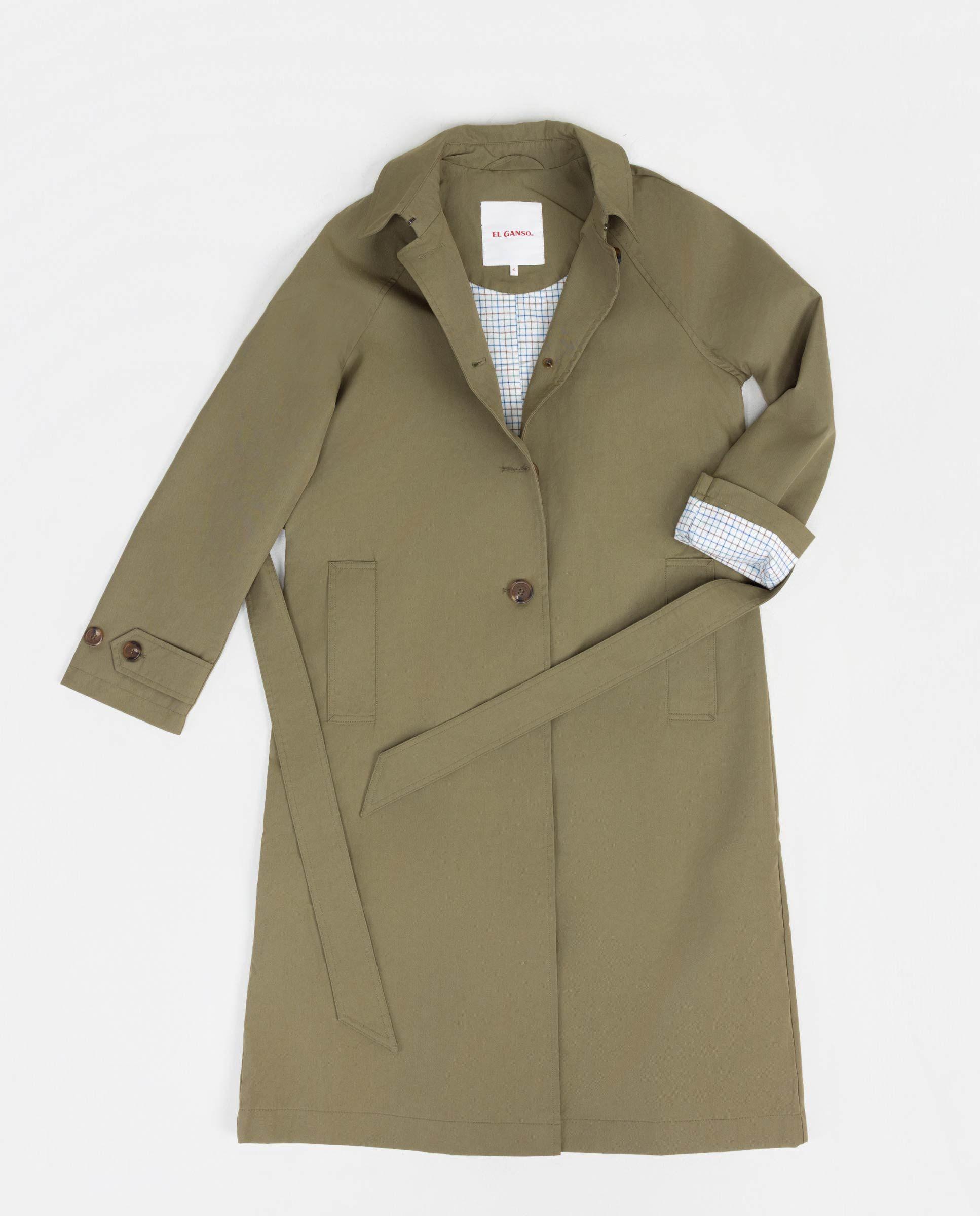 Gabardina Algodón Verde MUJER OI 25-0