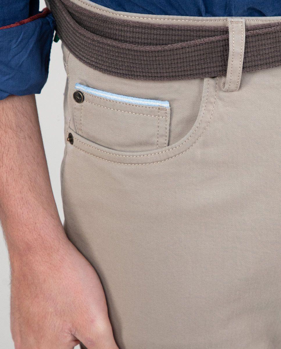 Pantalón 5 Bolsillos Beige-4