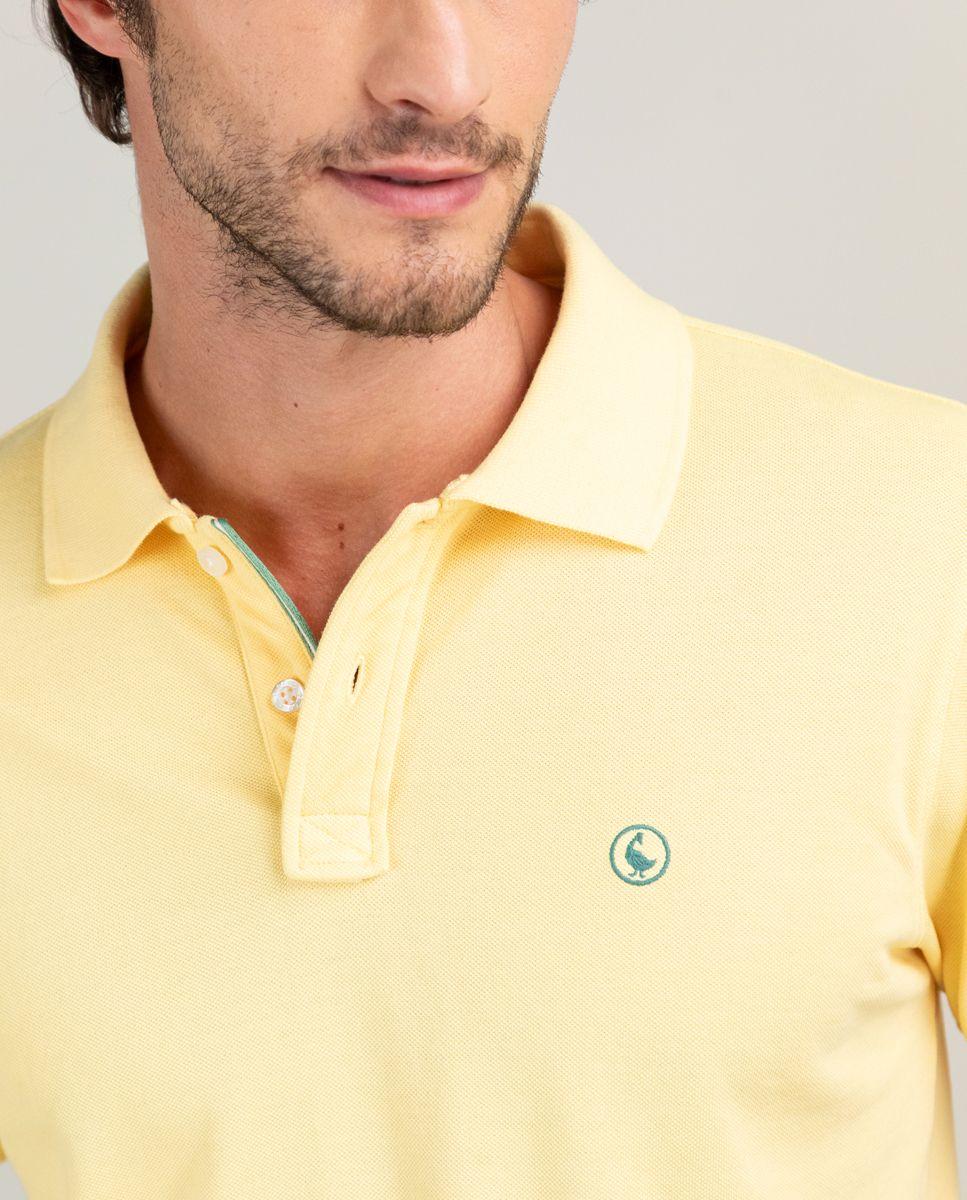Polo Piqué Garment Dyed Amarillo HOMBRE PV 25-4
