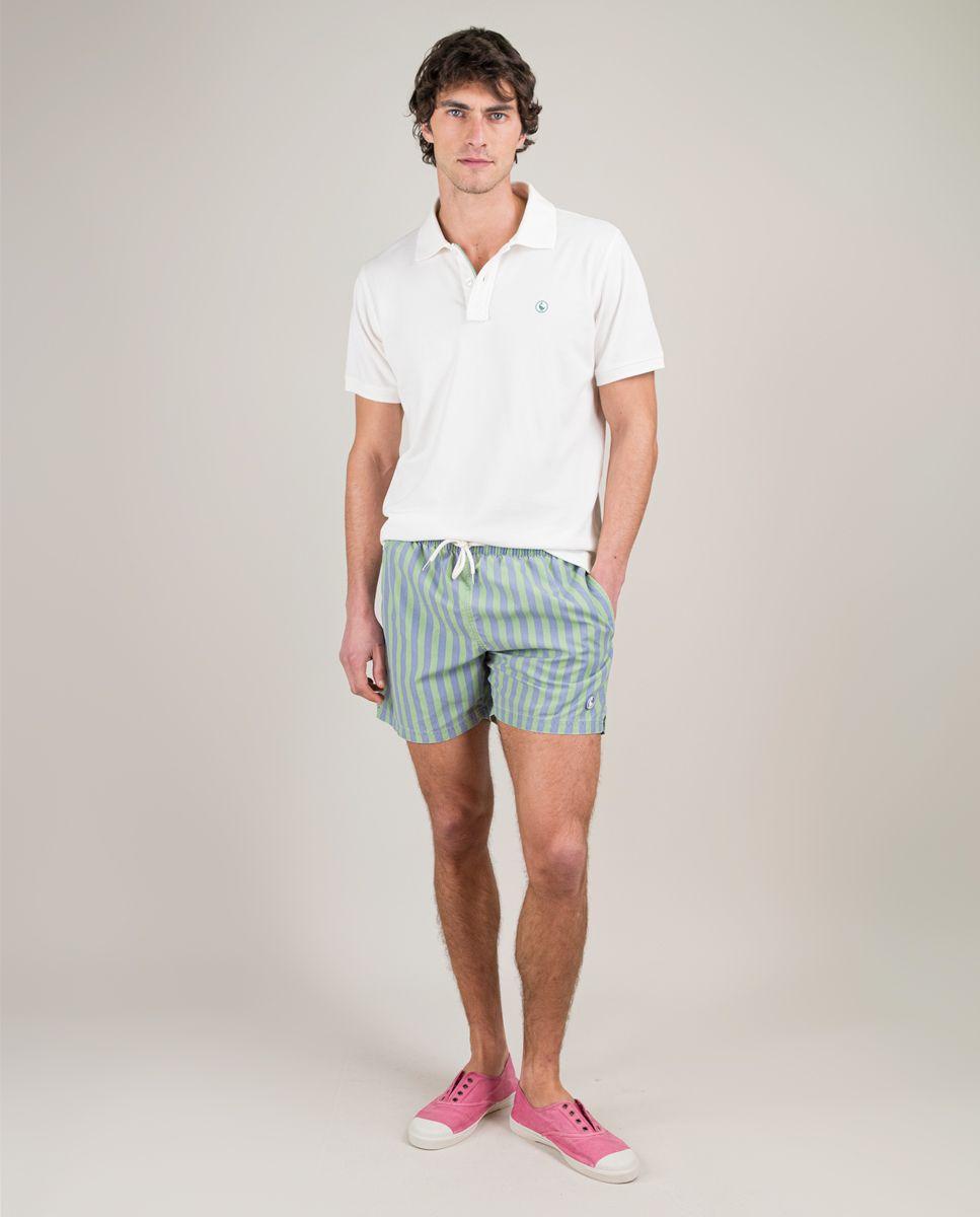 Bañador Raya Verde HOMBRE PV 25-1