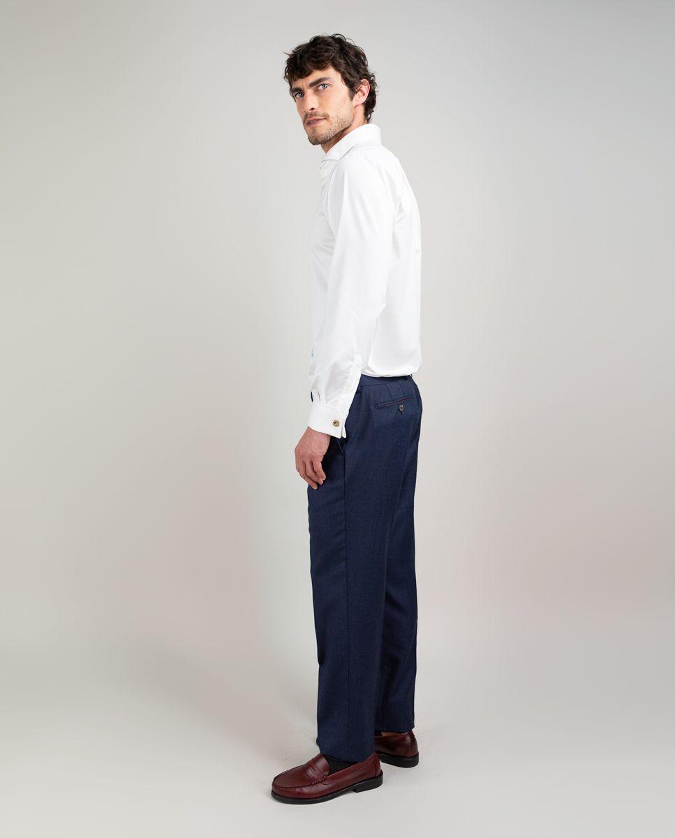 Camisa Twill Blanca Gemelos HOMBRE PV 25-2