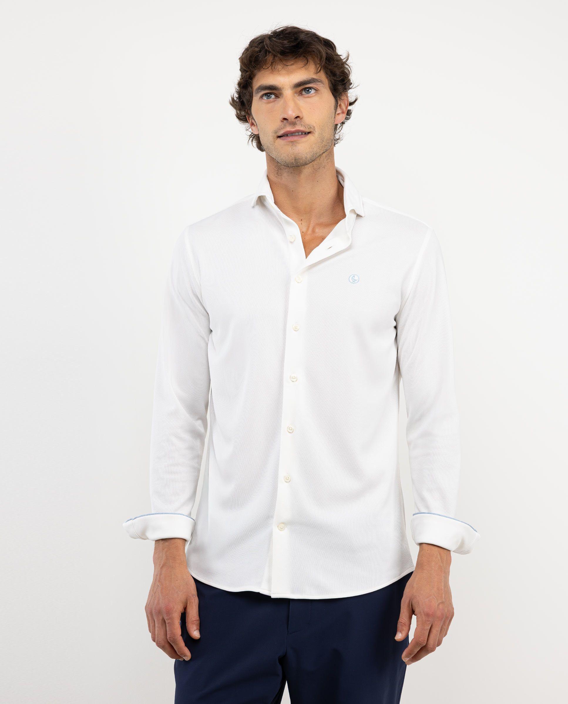 Camisa Sepiia Blanca Lisa HOMBRE OI 25-0