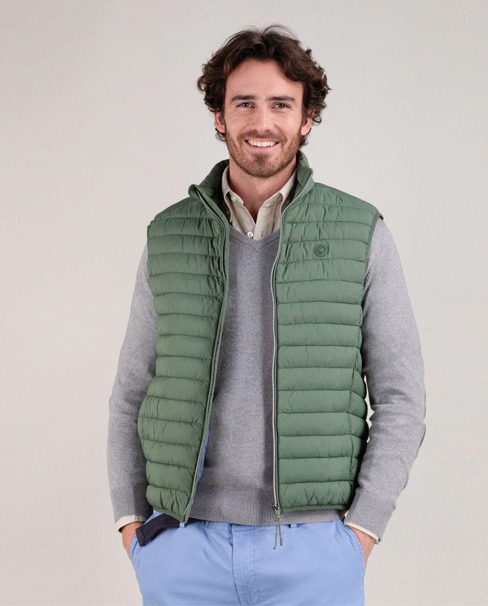 Chaleco Acolchado Básico Verde HOMBRE PV 25-0