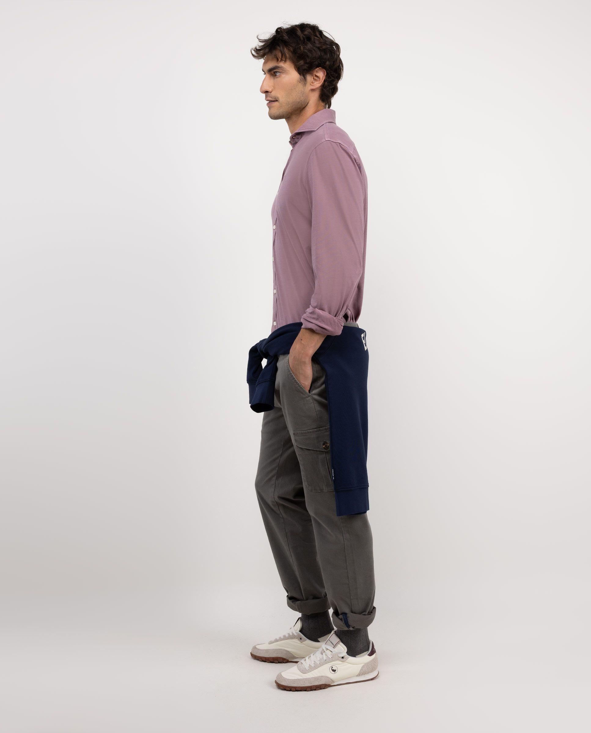 Camisa Punto Algodón Rosa HOMBRE OI 25-2