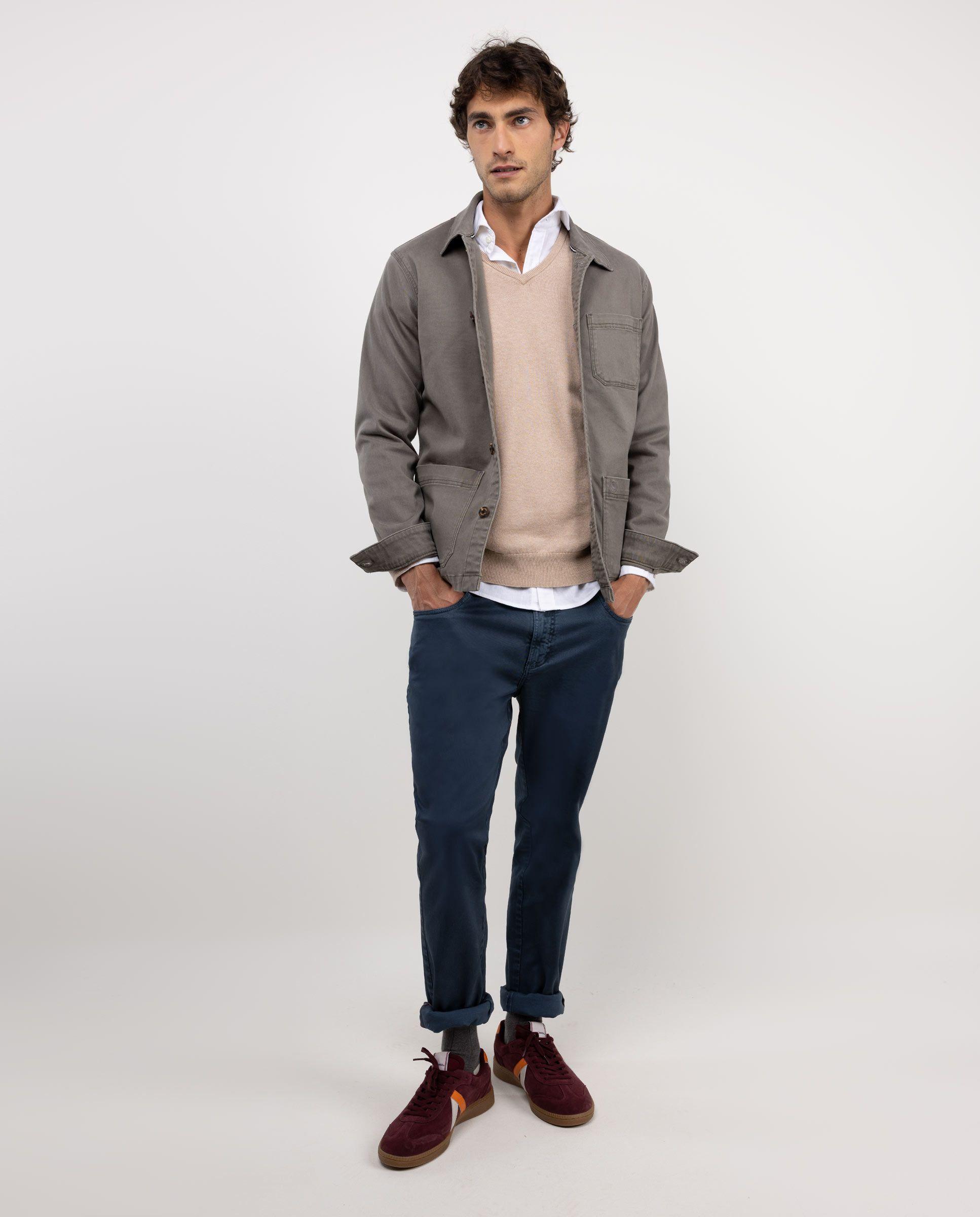 Sobrecamisa Algodón Verde HOMBRE OI 25-0